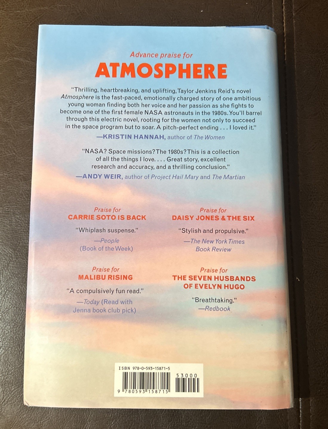 Atmosphere: A GMA Book Club Pick: A Love Story By Taylor Jenkins Reid, Hardcover