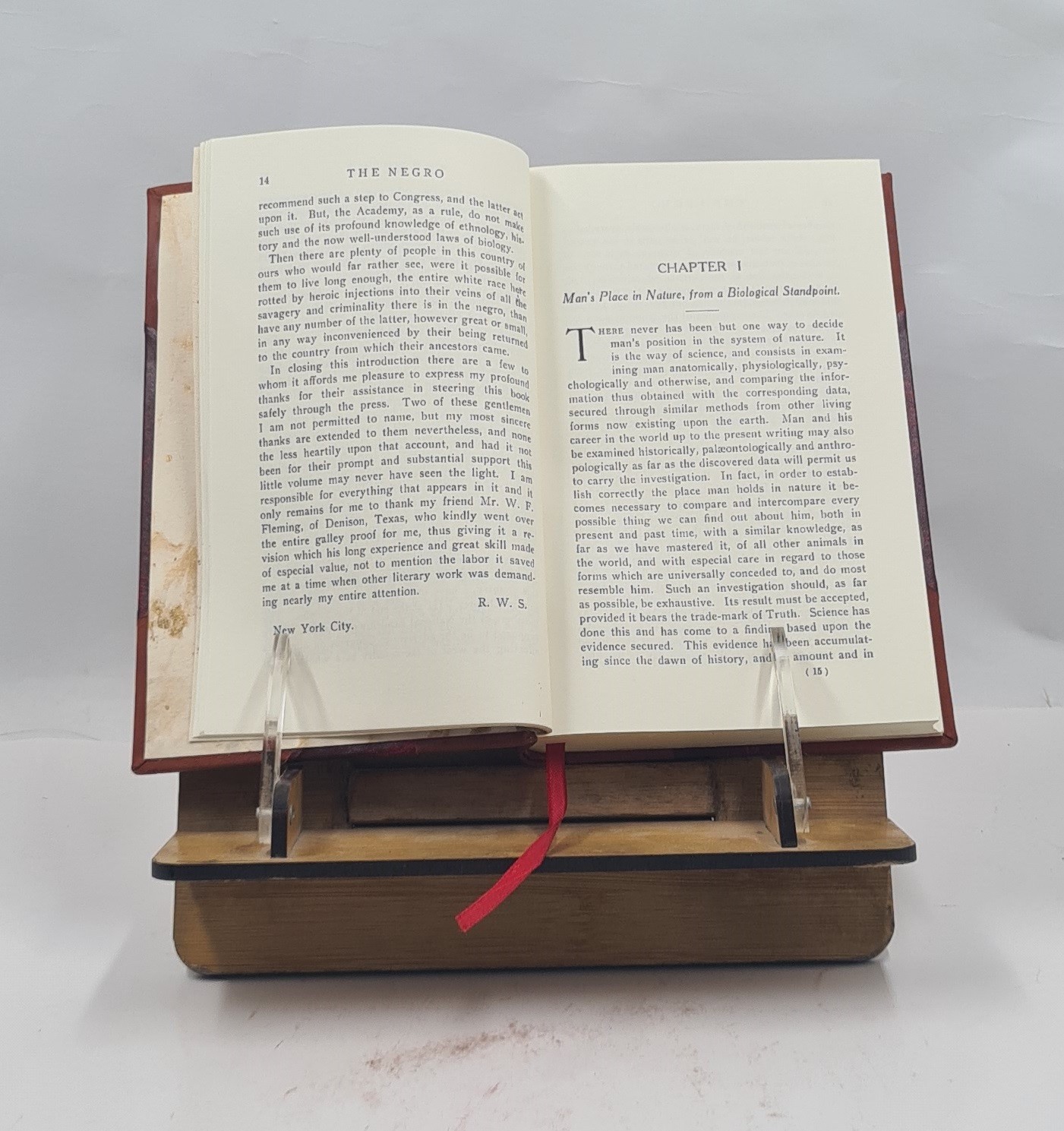 The Negro a menace to American civilization 1907 R. W. Shufeldt [LEATHER BOUND]