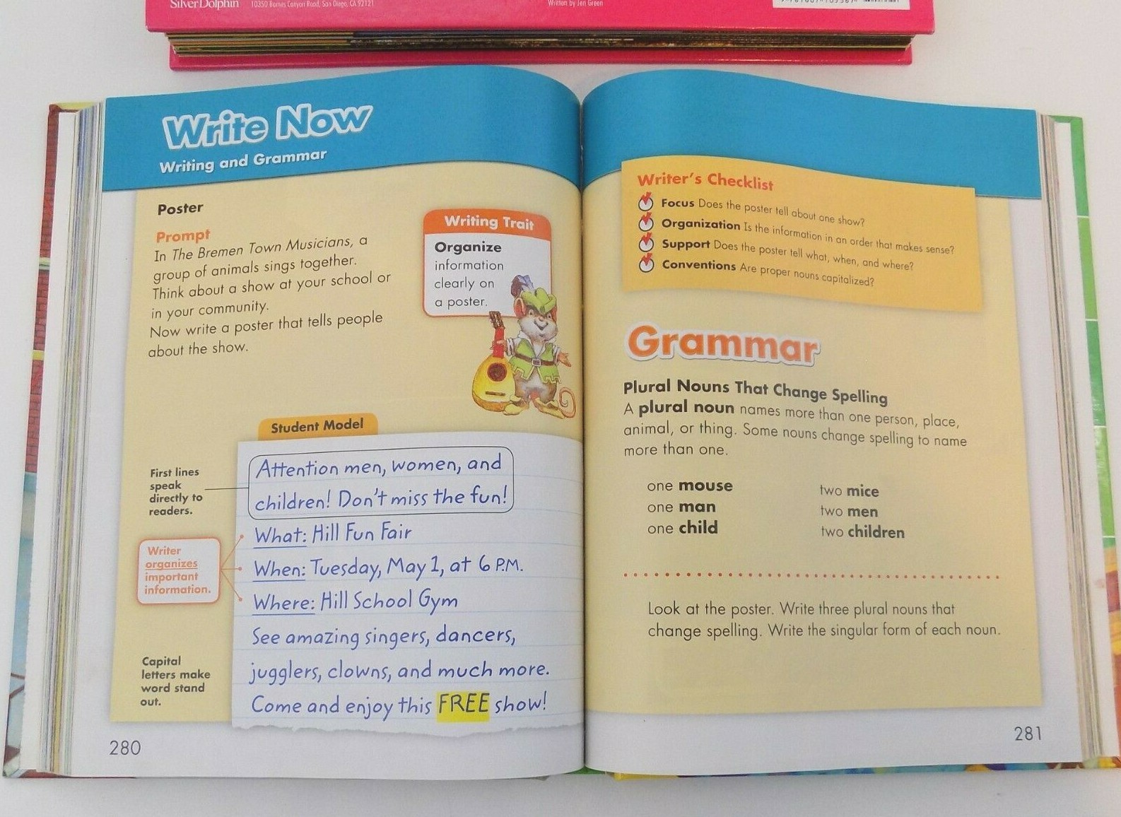 Lot Of 2~Learning Books~3-D Explorer Bugs~Reading 2008 Student Edition Grade 2.1