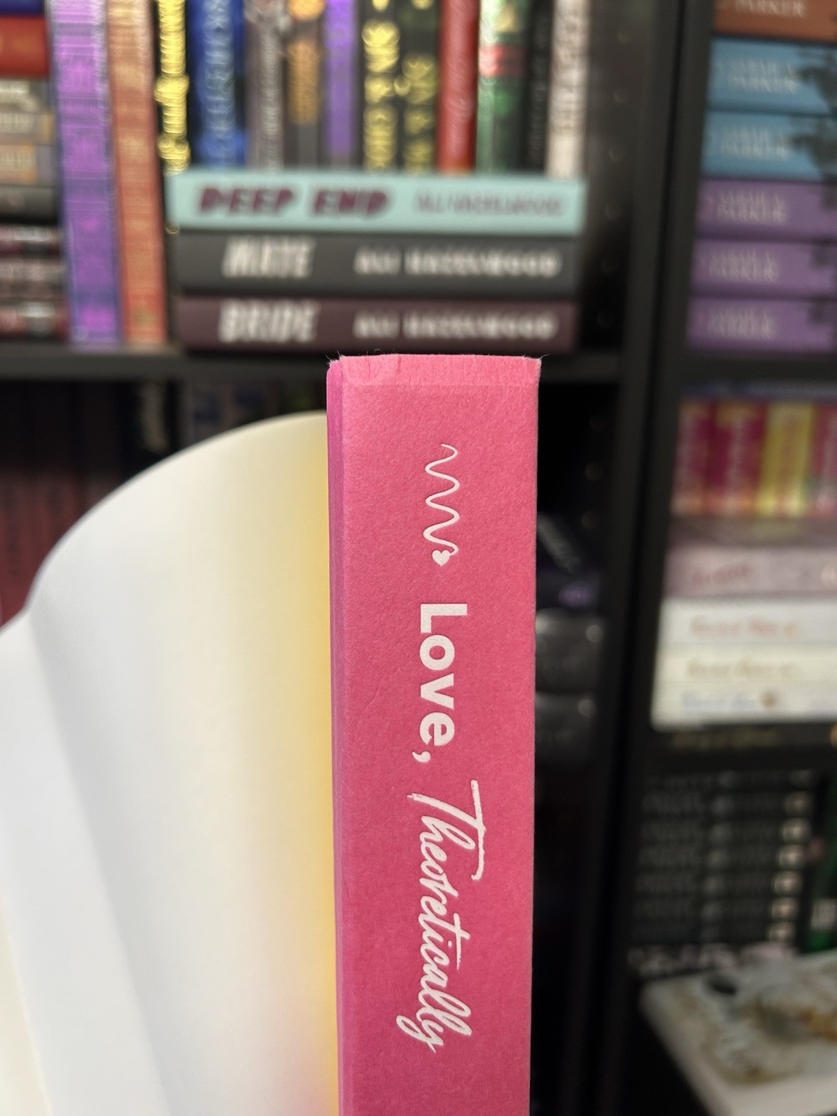 SIGNED Love Theoretically by Ali Hazelwood Hardcover Autographed (damaged)
