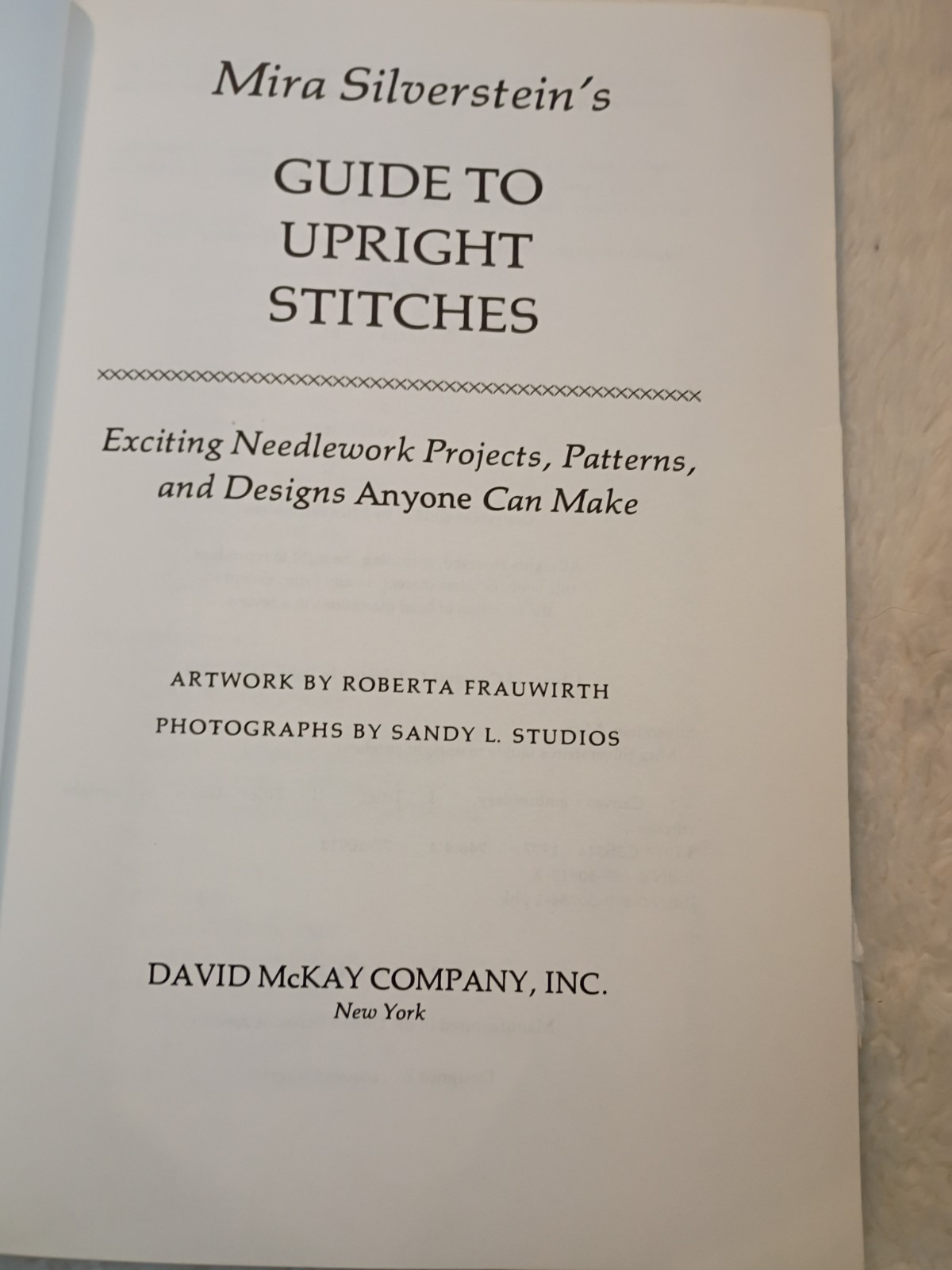 Lot of 3 Mira Silverstein’s Needlework Books Upright, Looped & Knotted, Bargello