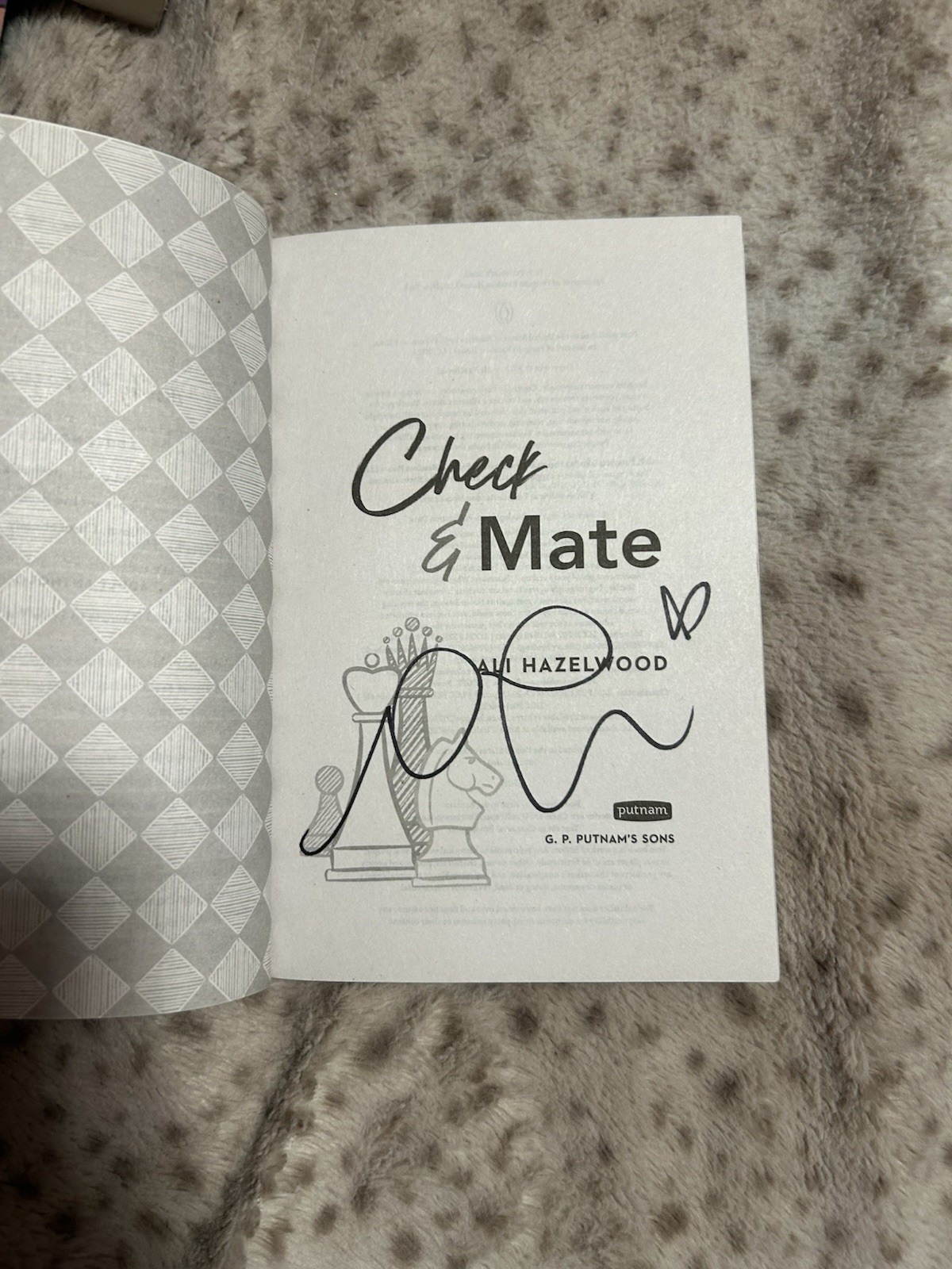 SIGNED Check and Mate by Ali Hazelwood Paperback
