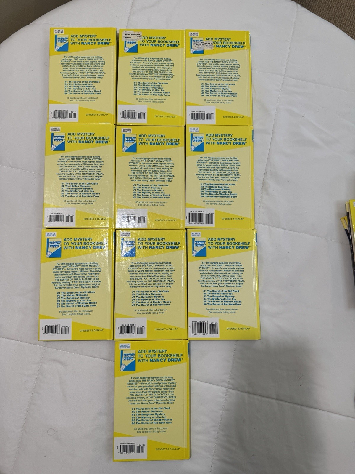 Nancy Drew Books 1-10 Set the Nancy Drew Mystery Stories Collection