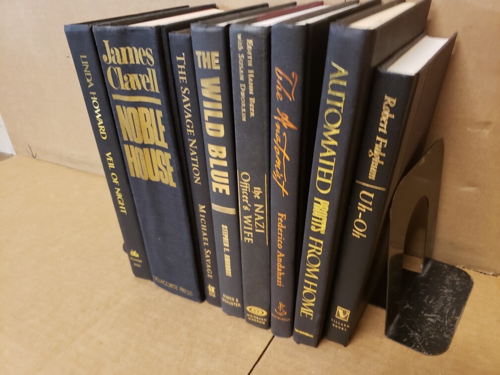 Lot of 10 Hardcover BLACK Book for Decorating Design Staging GOLD/COPPER Letters