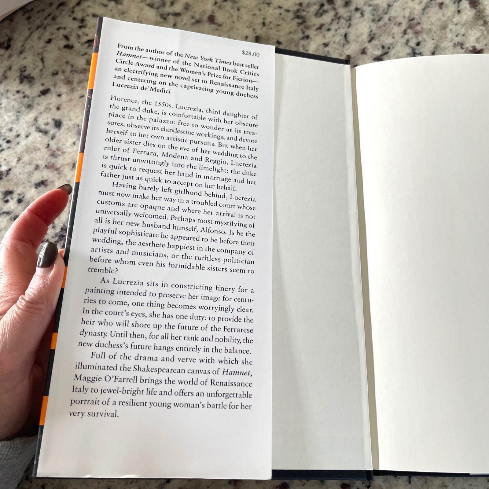 Maggie O’Farrell The Marriage Portrait Novel Hardcover Orange First Edition Book