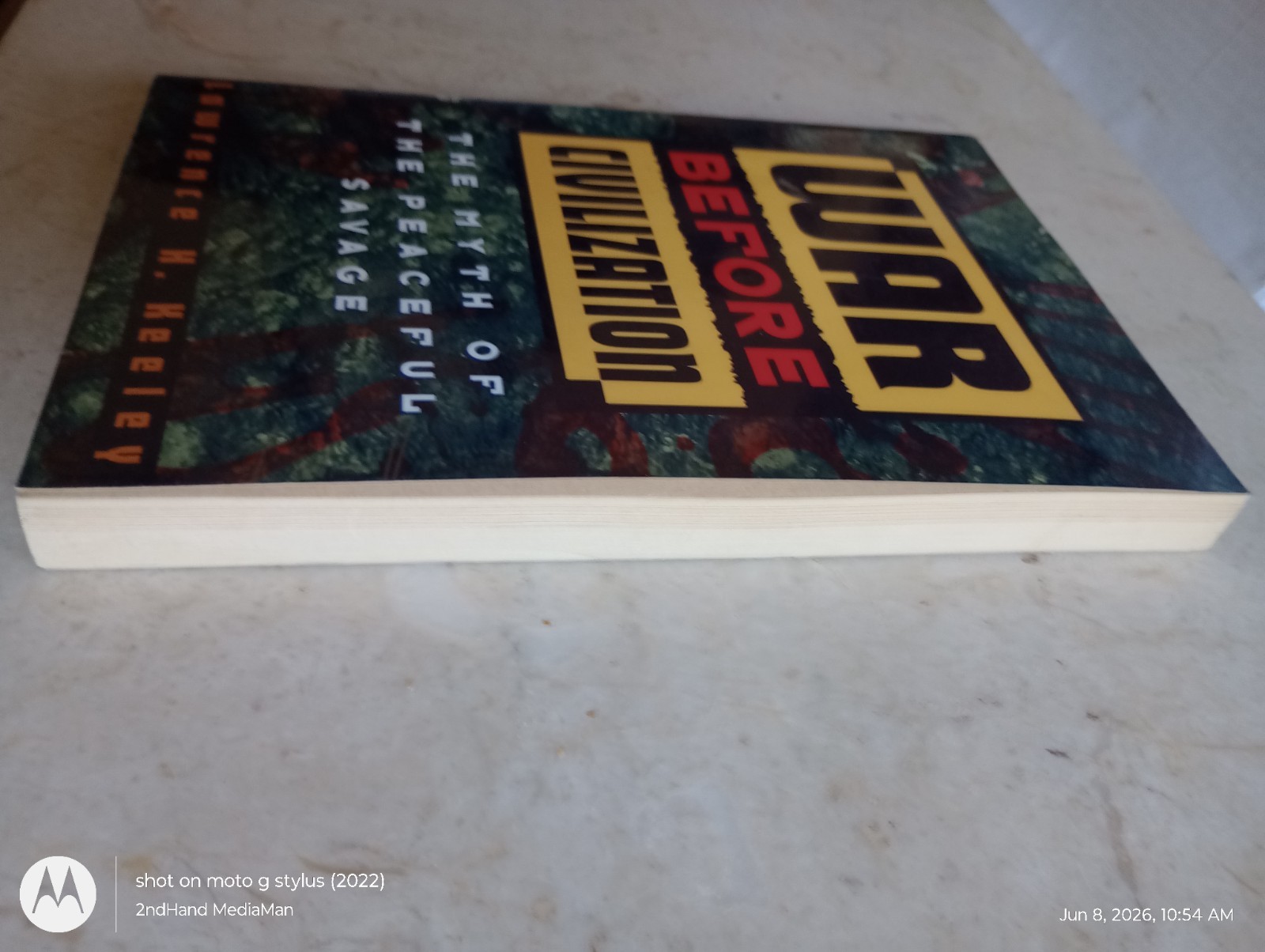 1997 3RDpt WAR BEFORE CIVILIZATION LAWRENCE KEELEY PB/PAPERBACK BOOK
