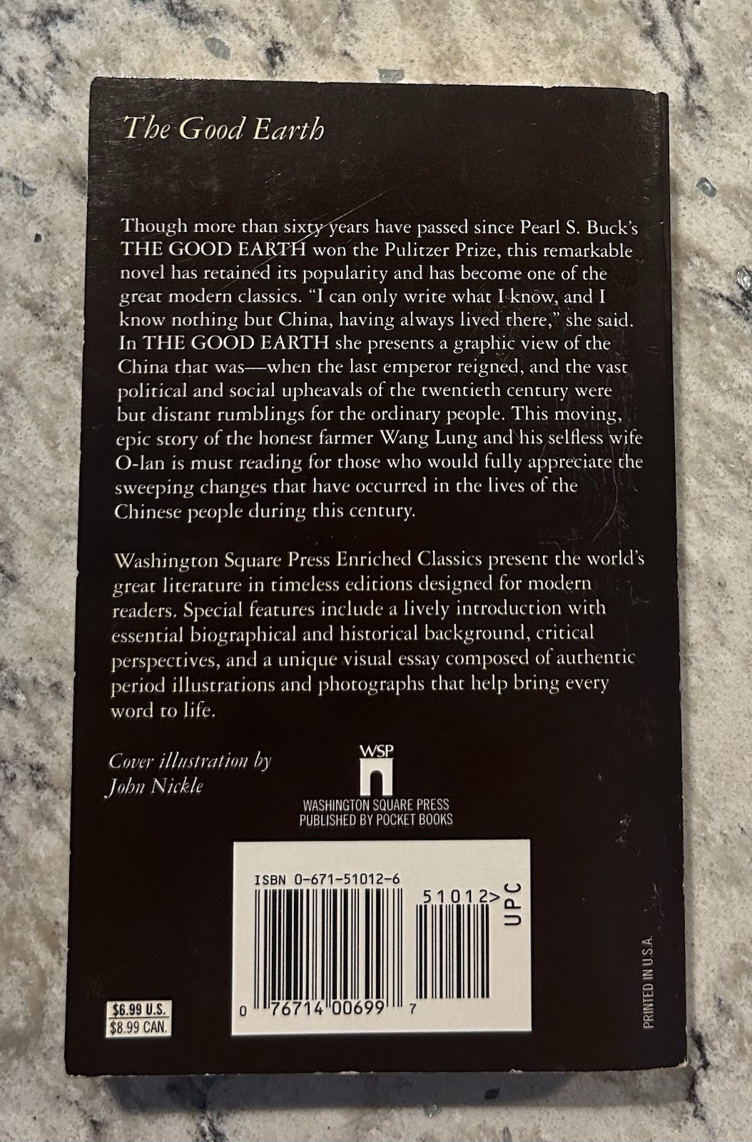 The Good Earth by Pearl S Buck (1994, Paperback) Ox Cover Vintage Classic – GOOD