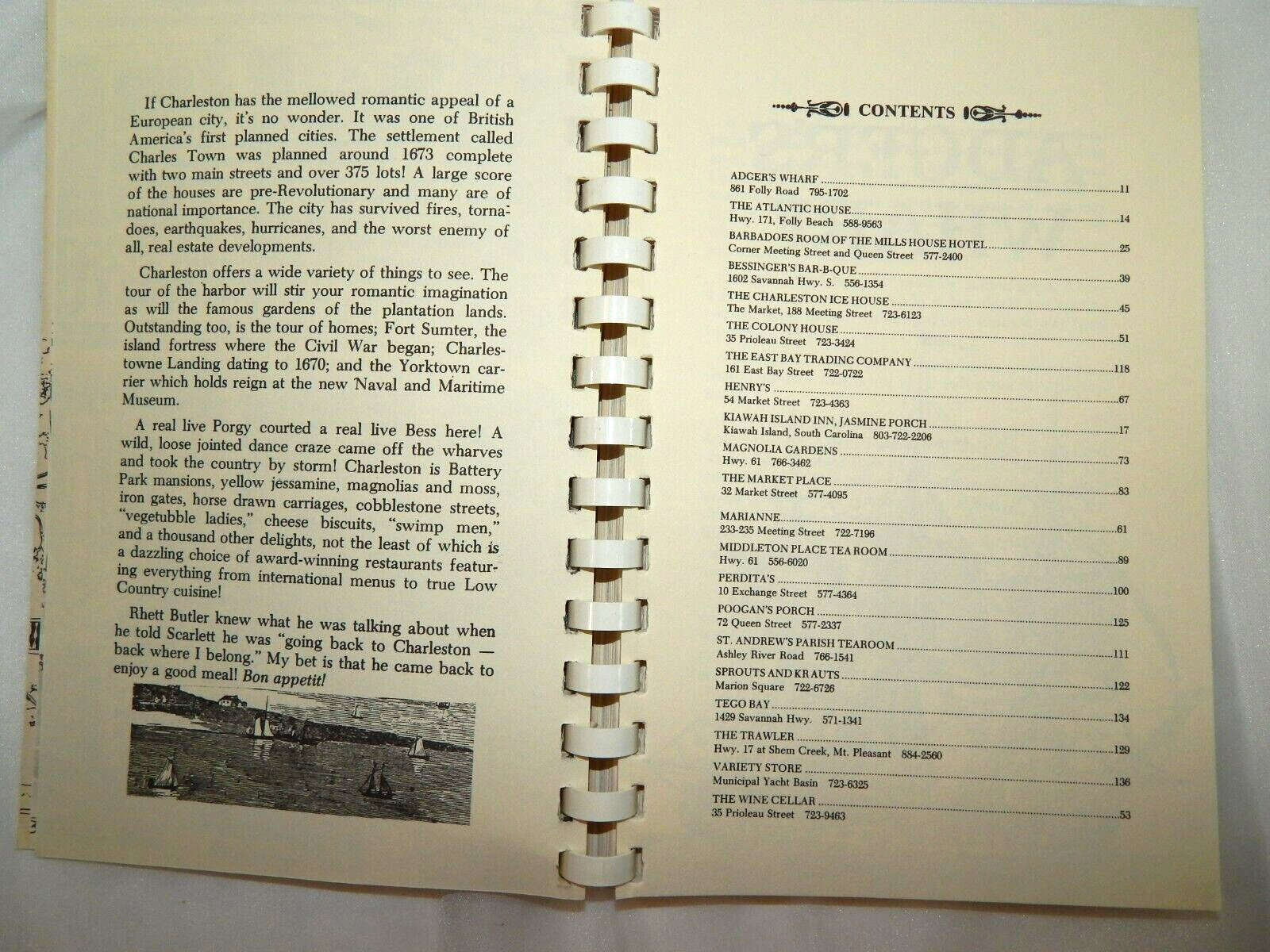 Doin‘ The Charleston ~ A Gourmet’s Guide & Cookbook, Molly Sillers, Vintage 1976