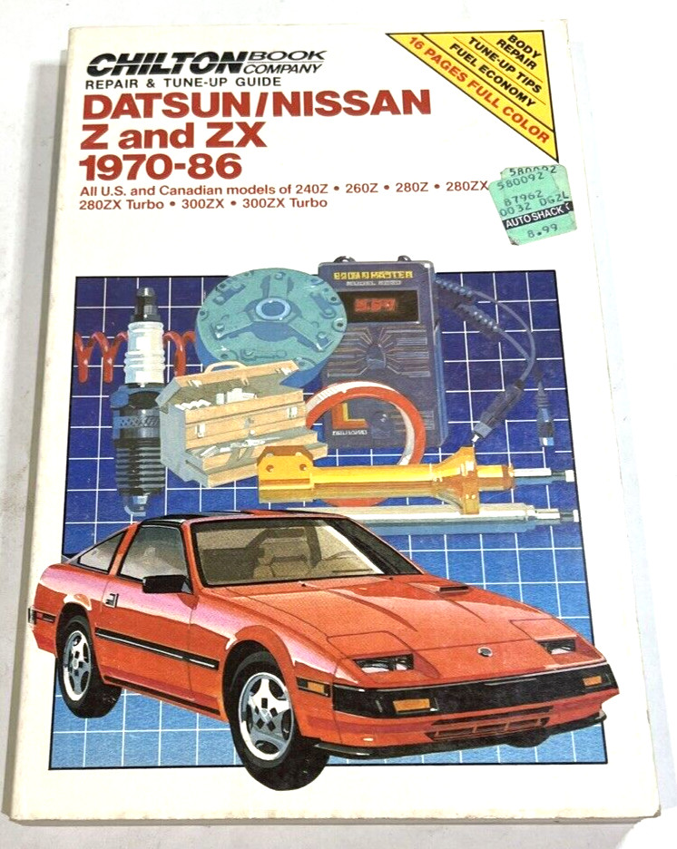 Chilton’s 6932 Datsun/Nissan Z and ZX 1970-86 Repair and Tune-up Guide