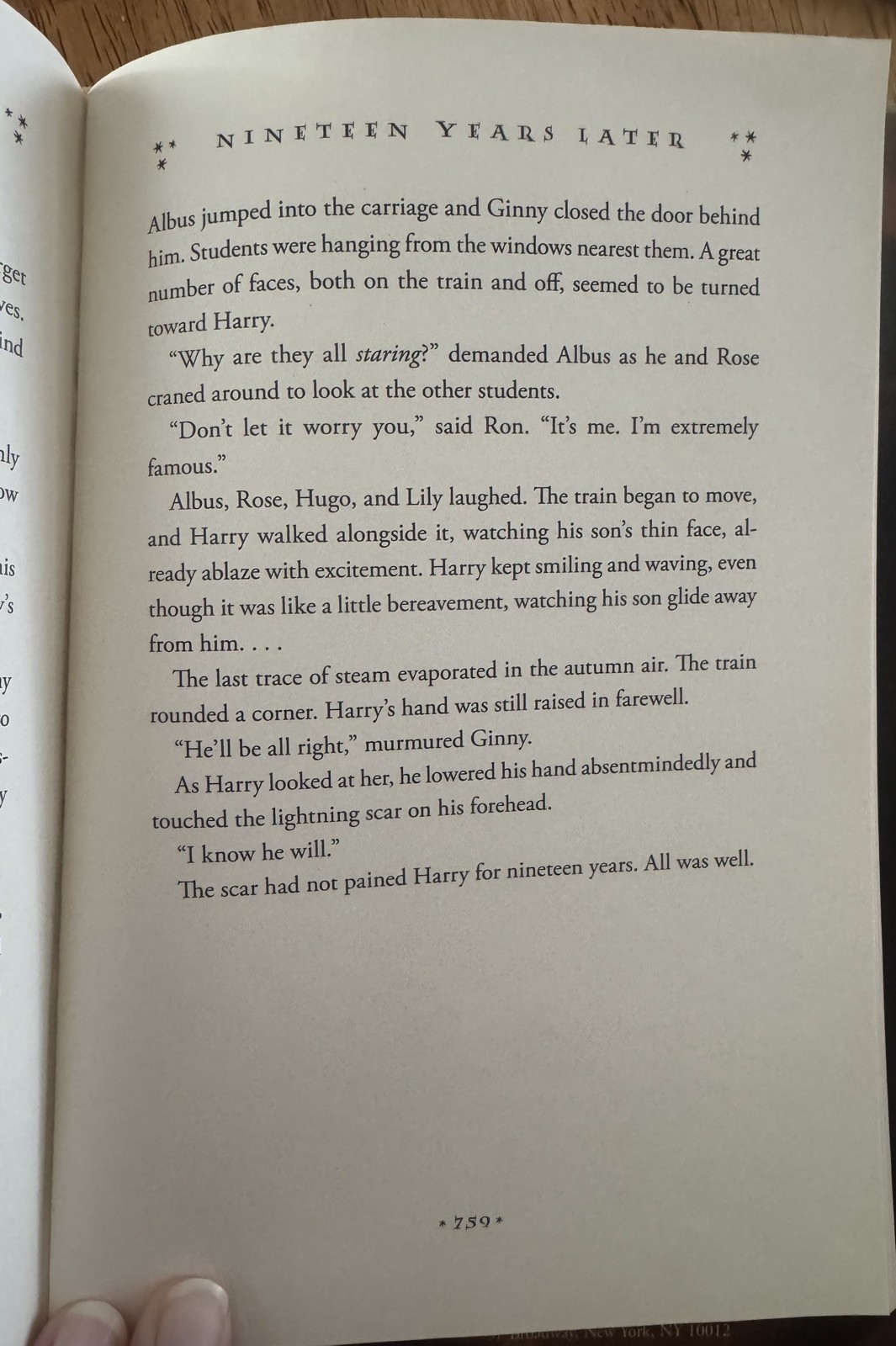 Harry Potter and the Deathly Hallows with 759 pages, not 784, error, RARE