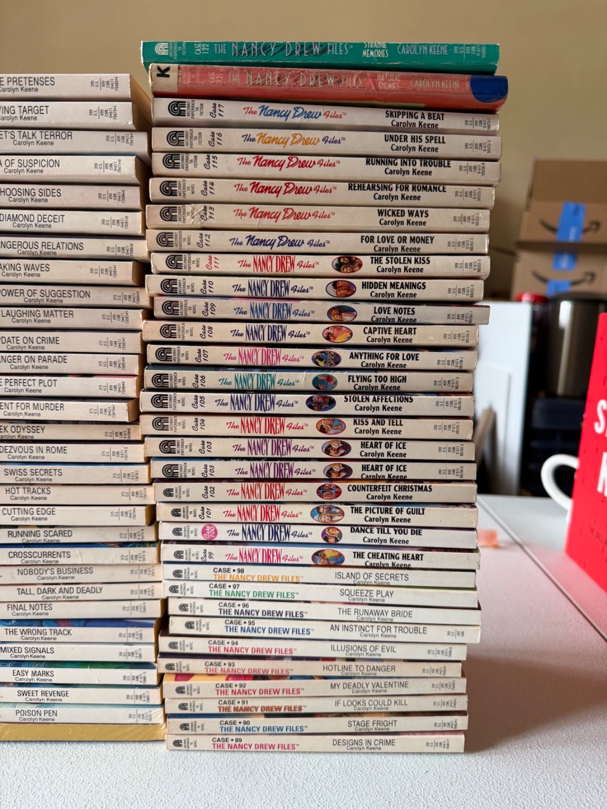 The Nancy Drew Files Books 1-117, 121,122 Vintage Carolyn Keene NEAR COMPLETE