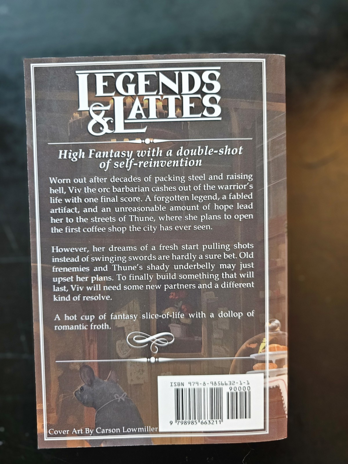 Legends and Lattes by Travis Baldree, TRUE FIRST EDITION, Cryptid Press