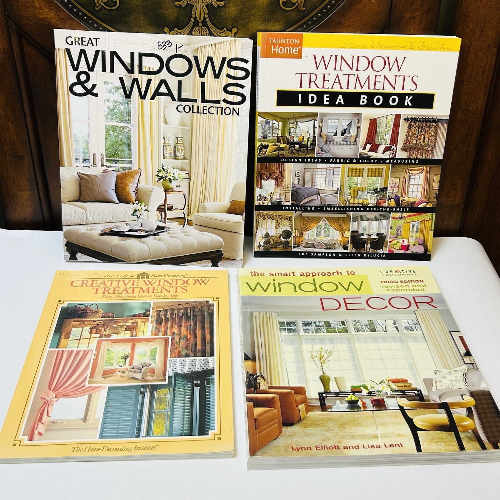 Lot Of 4 Window Treatment Wall Decor Interior Decorating Books