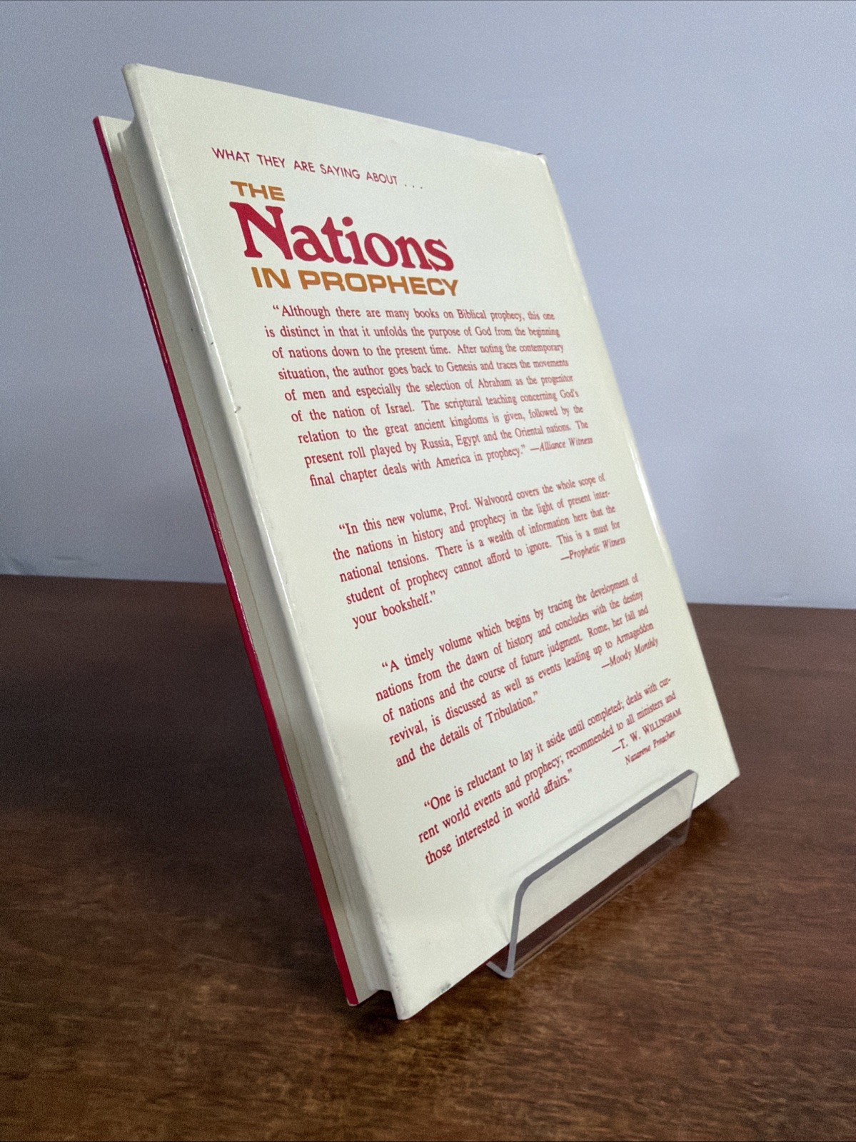 The Nations In Prophecy by John F. Walvoord (1975 Vintage Hardcover)