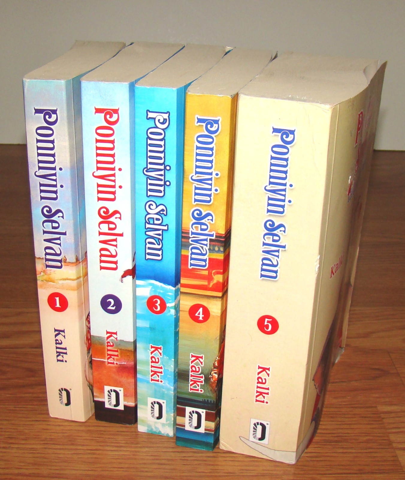 The Ponniyin Selvan Paperback Series 1-5 by Kalki, English Translated Versions