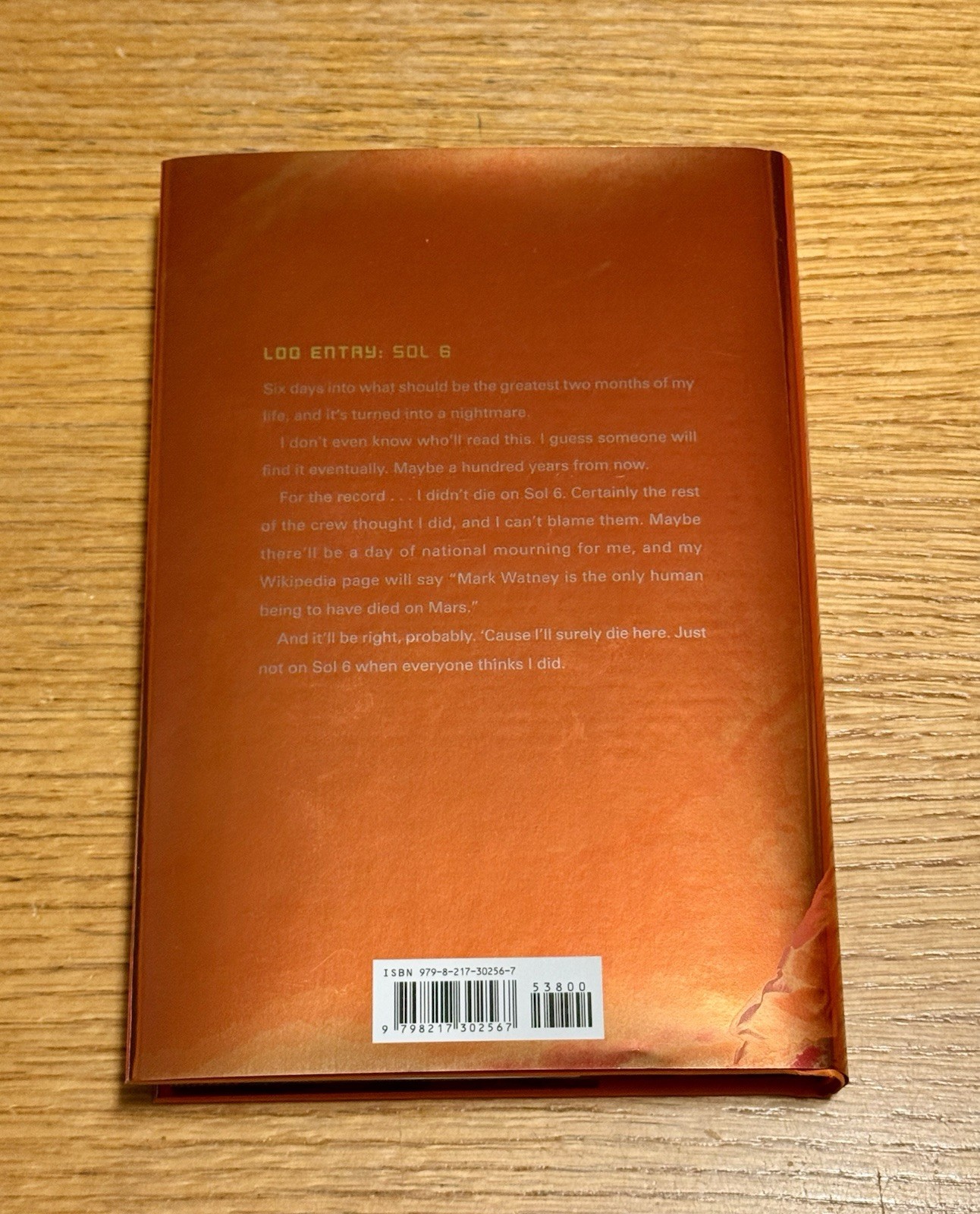 SIGNED ANDY WEIR THE MARTIAN DELUXE OF EDITION AUTOGRAPH 1st PRINTING HARDCOVER