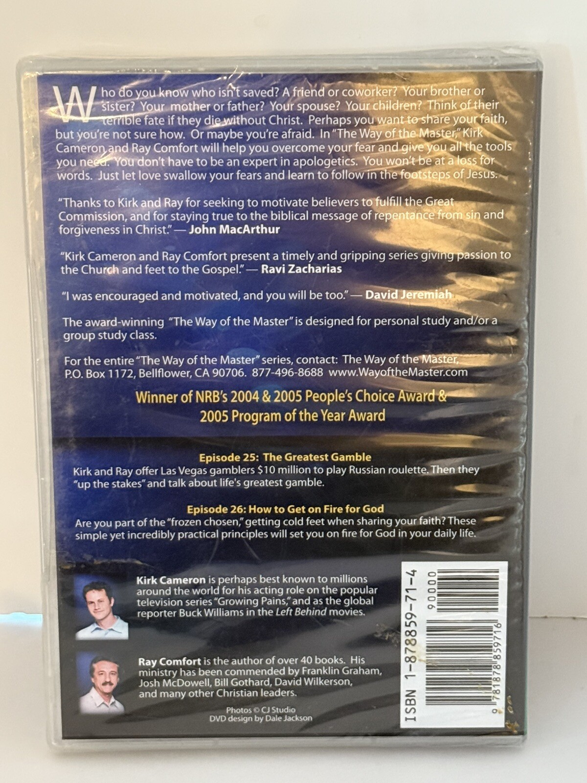 The Way of the Master Episode 25 & 26 The Greatest Gamble DVD Sealed