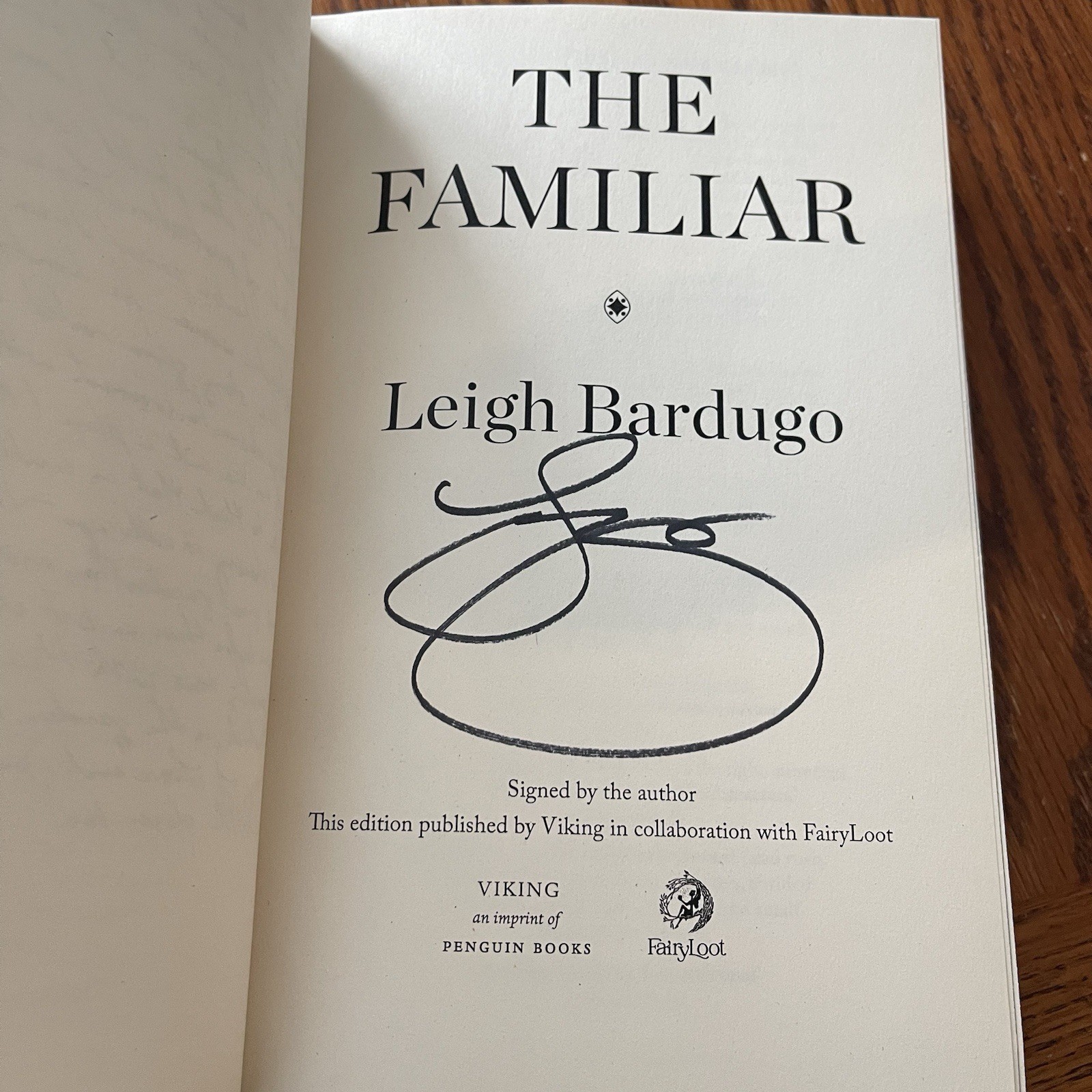 Fairyloot The Familiar Leigh Bardugo