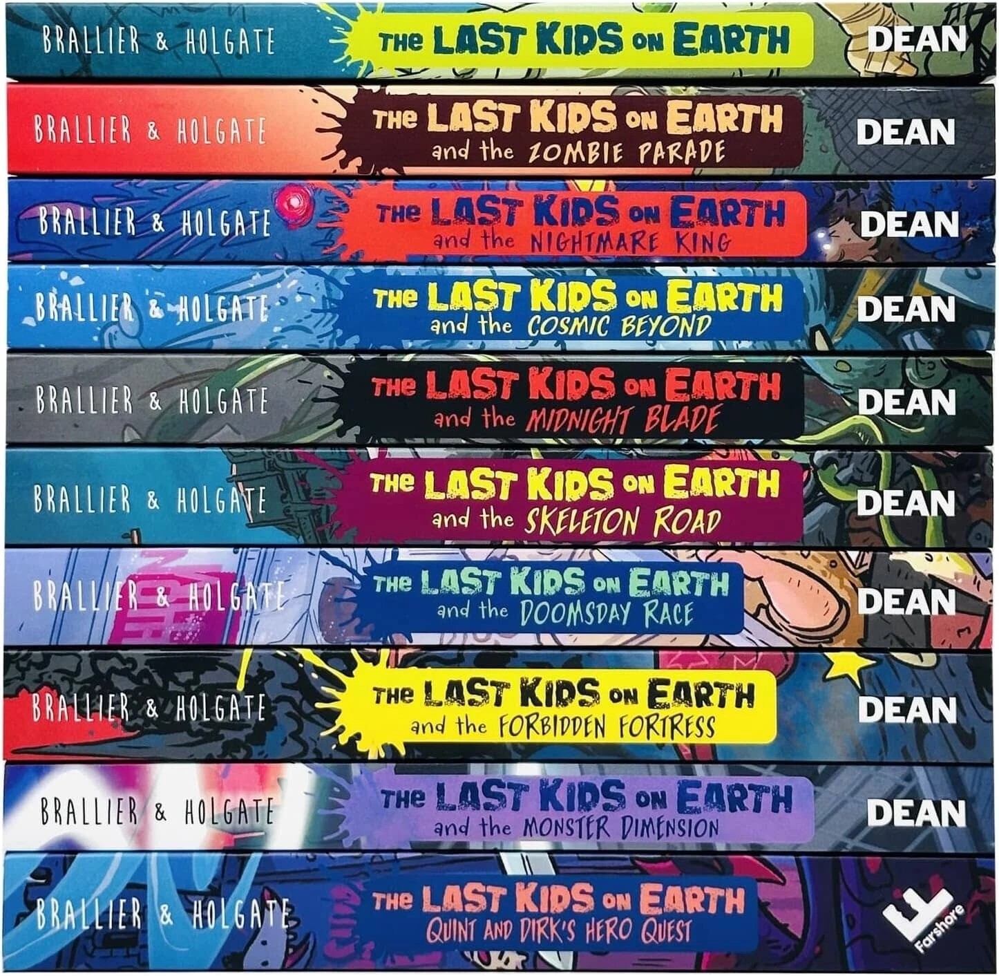 Last Kids on Earth Complete 10 Book Collection Set by Max Brallier Paperback Age