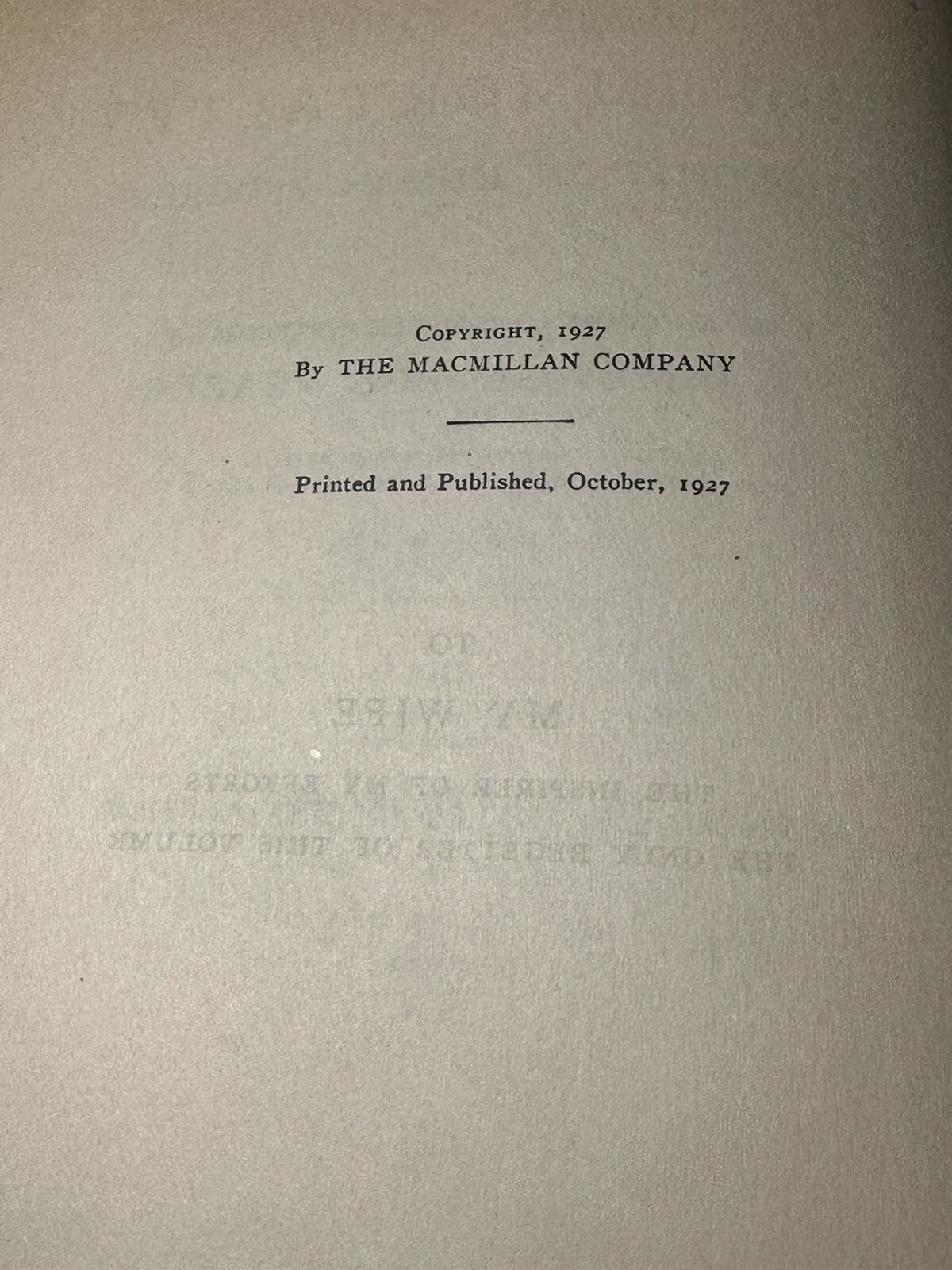 Man, God And Immortality: Thoughts On Human Progress. Macmillan Company (1927).