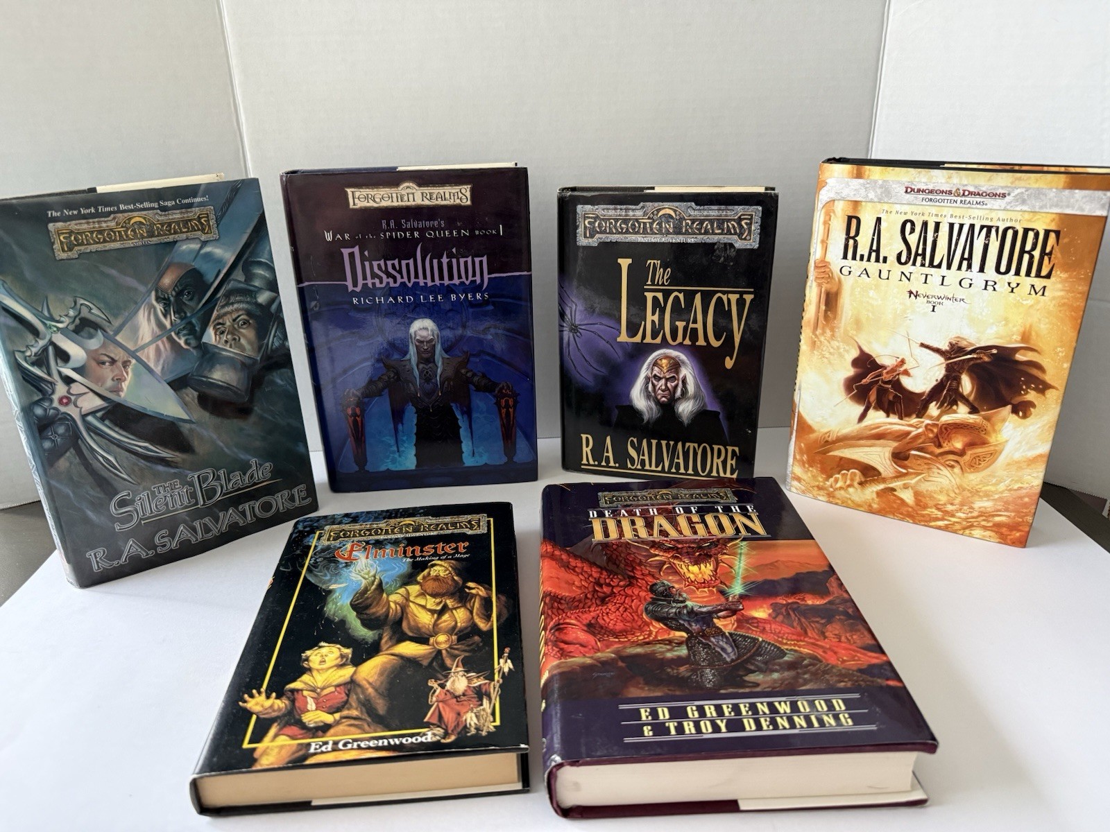 Forgotten Realms Books Lot of 6 R.A. Salvatore and Ed Greenwood Hardcover