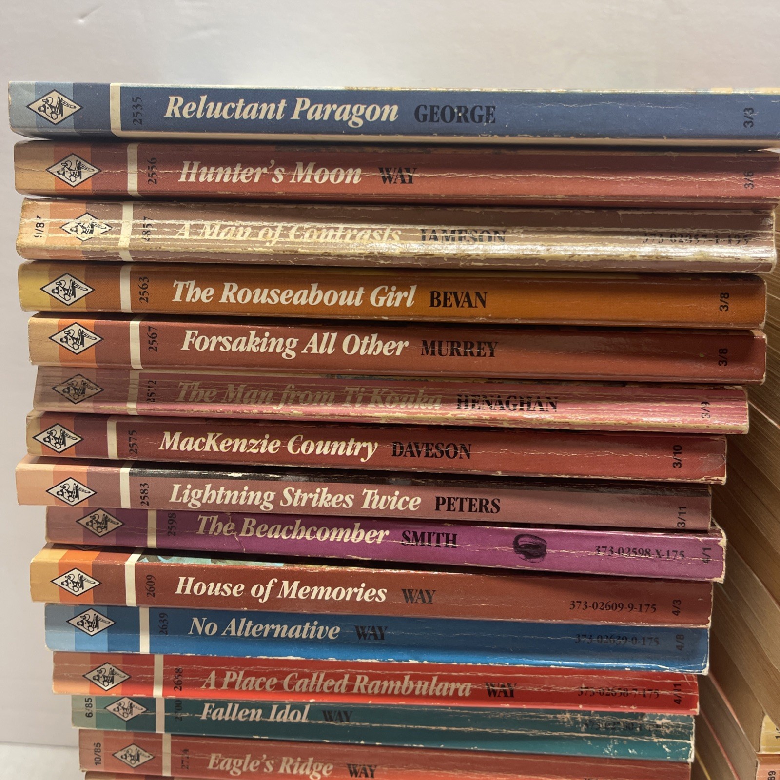 Harlequin Romance Paperback Books 1980s Mixed Authors Lot Of 38 As Shown