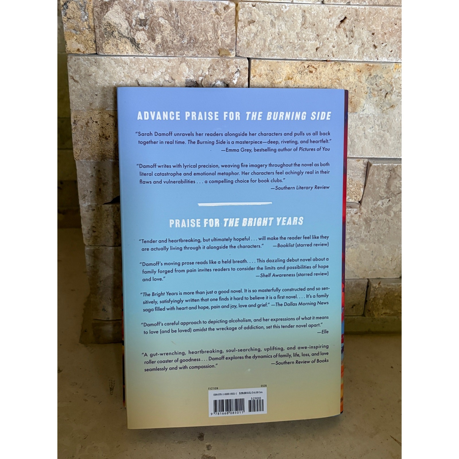 The Burning Side by Sarah Damoff Hardcover Book