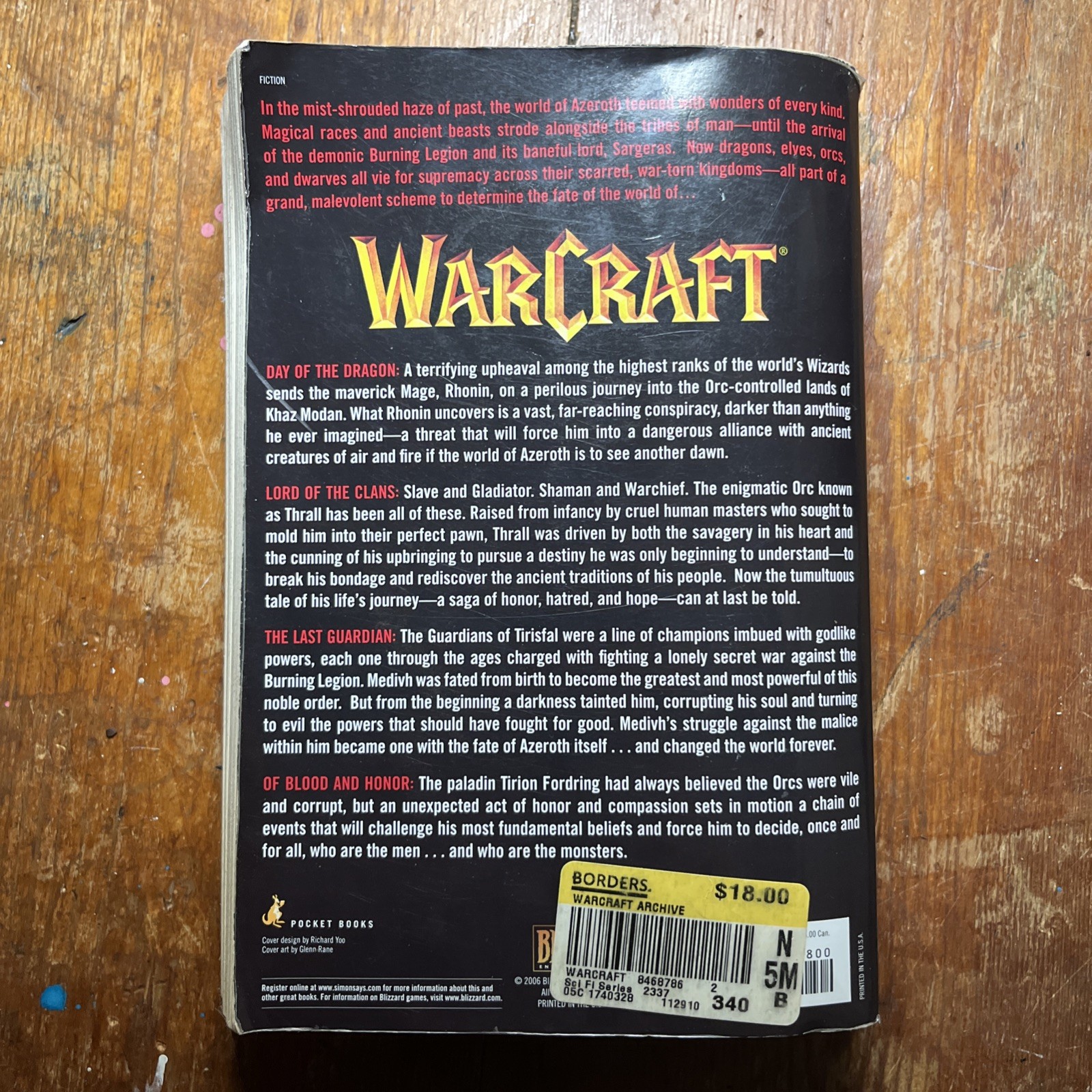 WarCraft Archive (WORLD OF WARCRAFT) – Paperback Very Good 👀