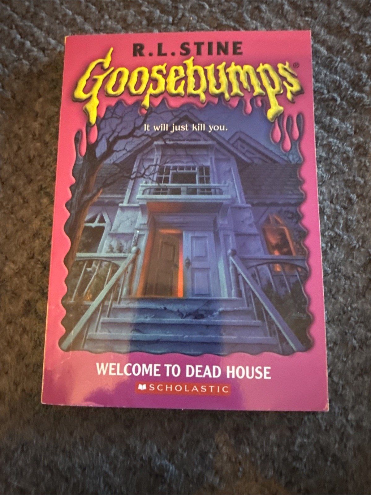 Lot of 8 Vintage Goosebumps Books R.L. Stine 90s Scholastic Paperbacks Retro Lot