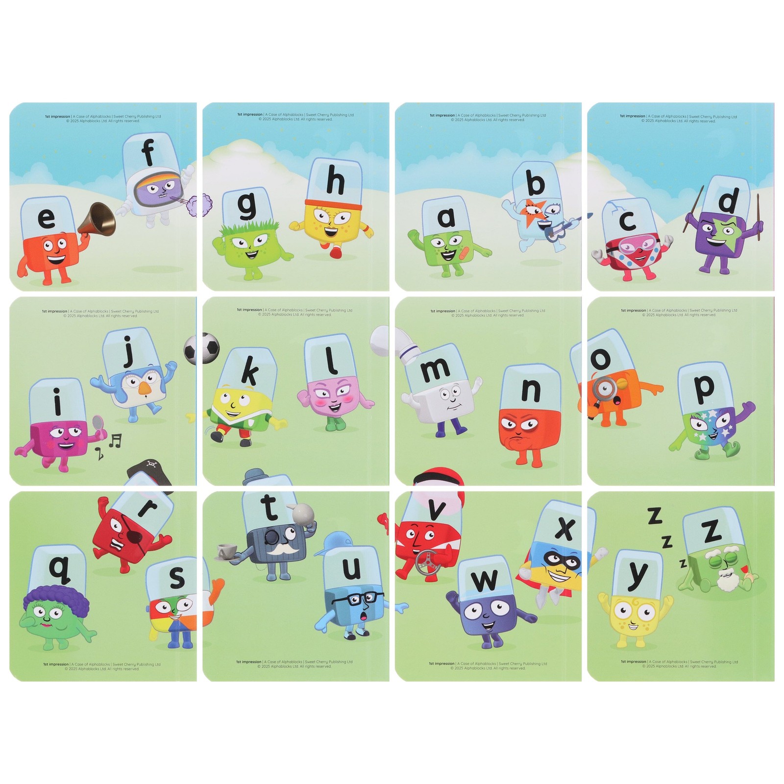A Case of Alphablocks 12 Mini Books Box Set – Ages 0-5 – Board Book