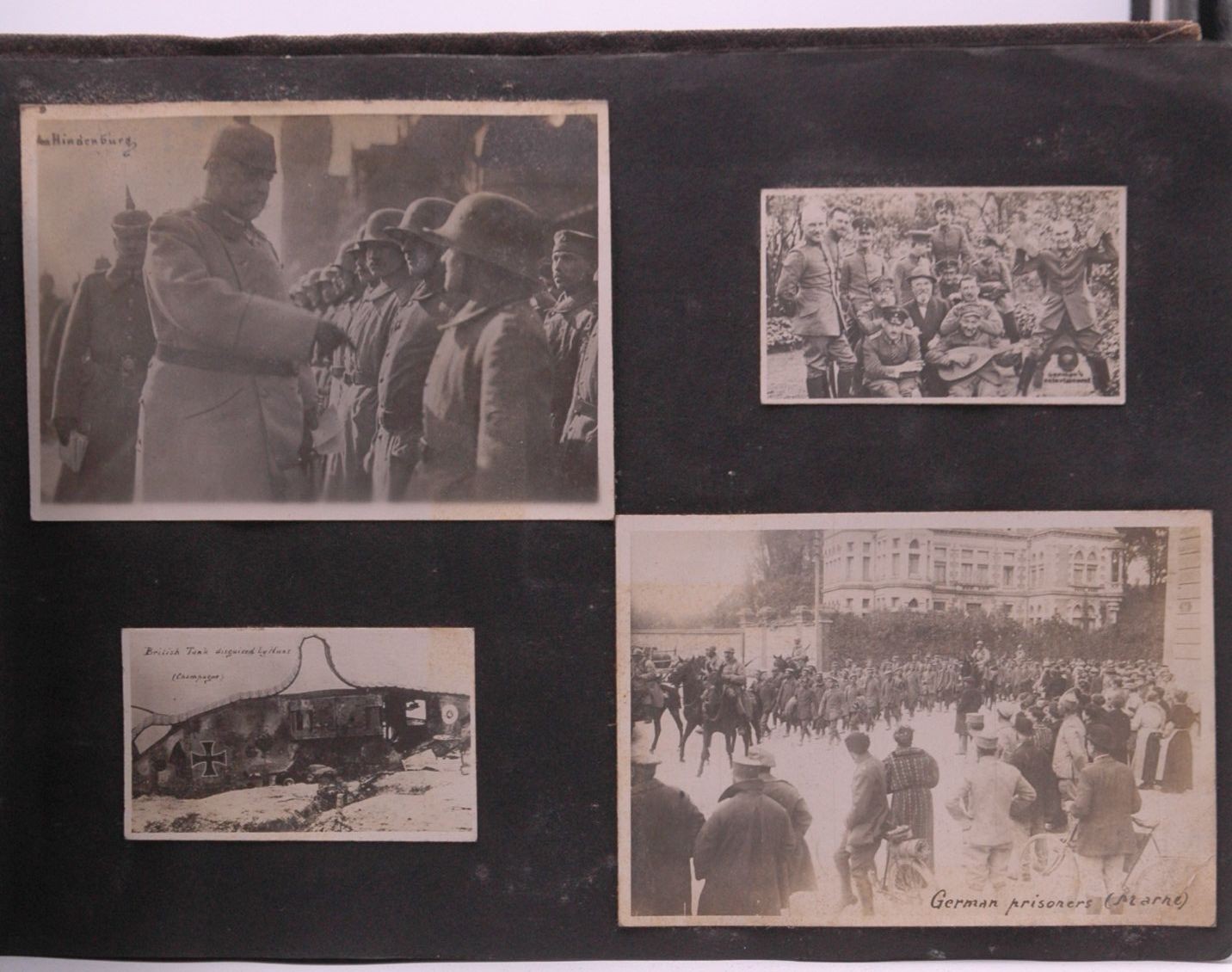 Collection of 48 Pages of WWI Era Photos Military Mass Graves Germany France –