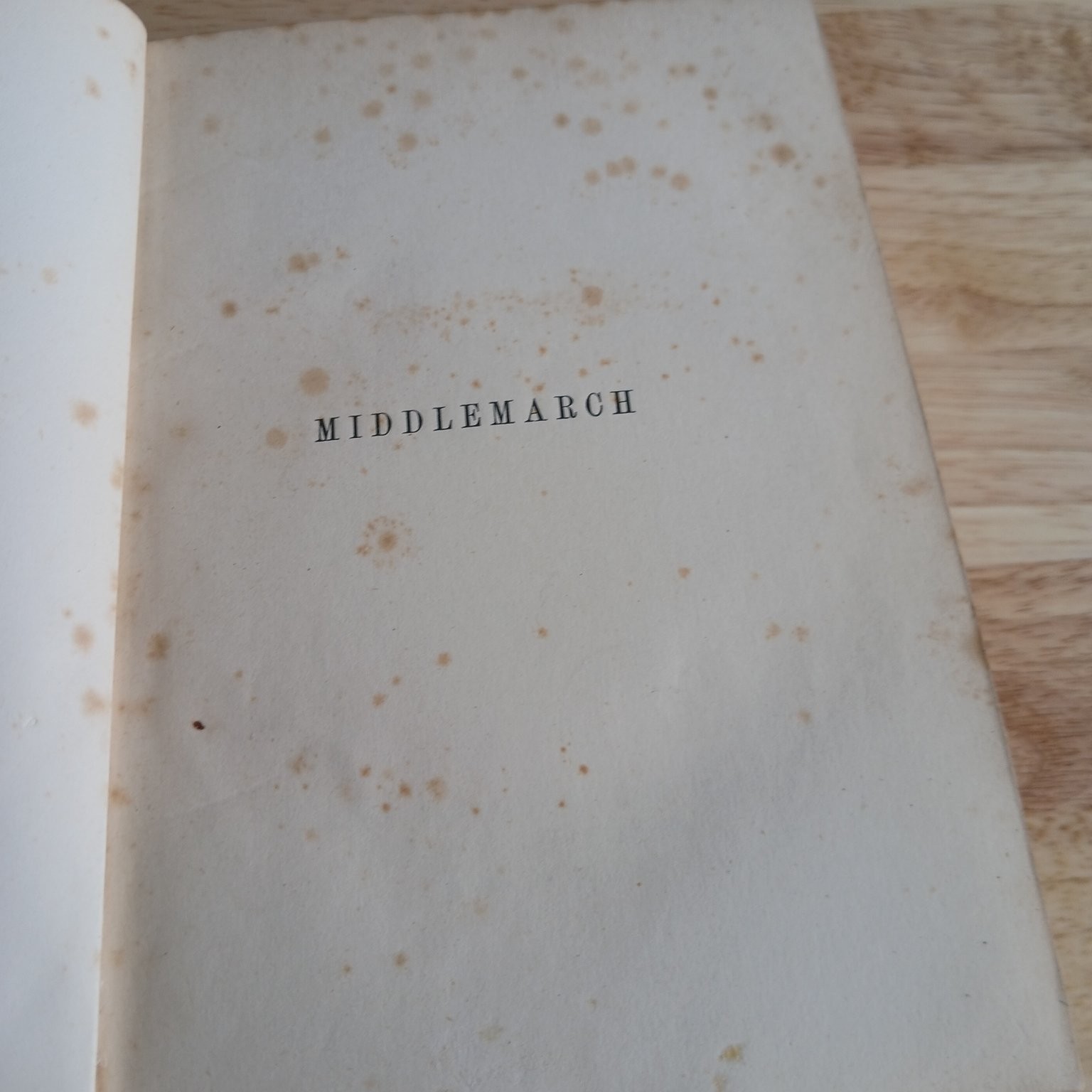 Middlemarch George Eliot 1871 First Edition Vol I Classic Victorian Novel