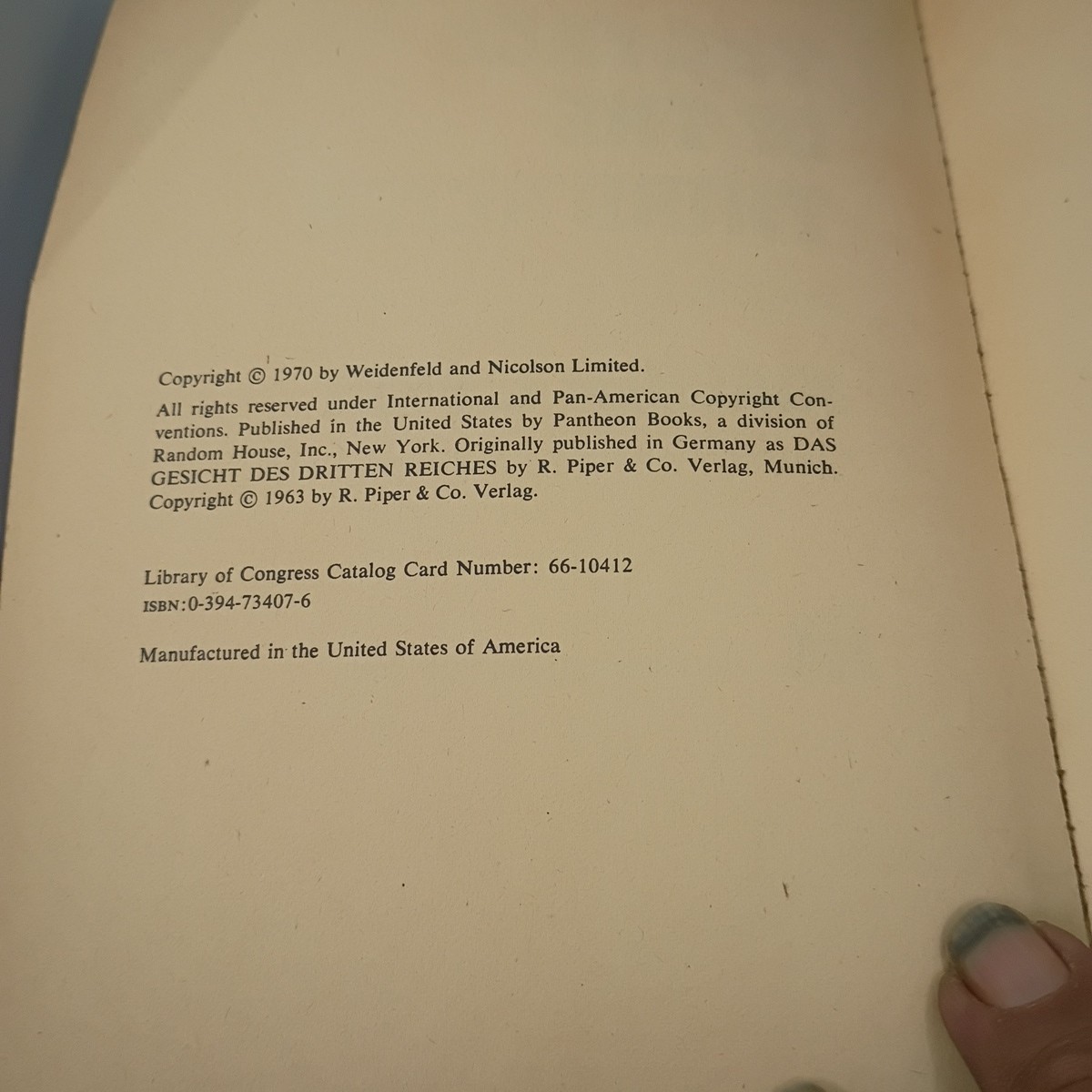 The Face of the Third Reich PB 1970 Fest, Joachim C.