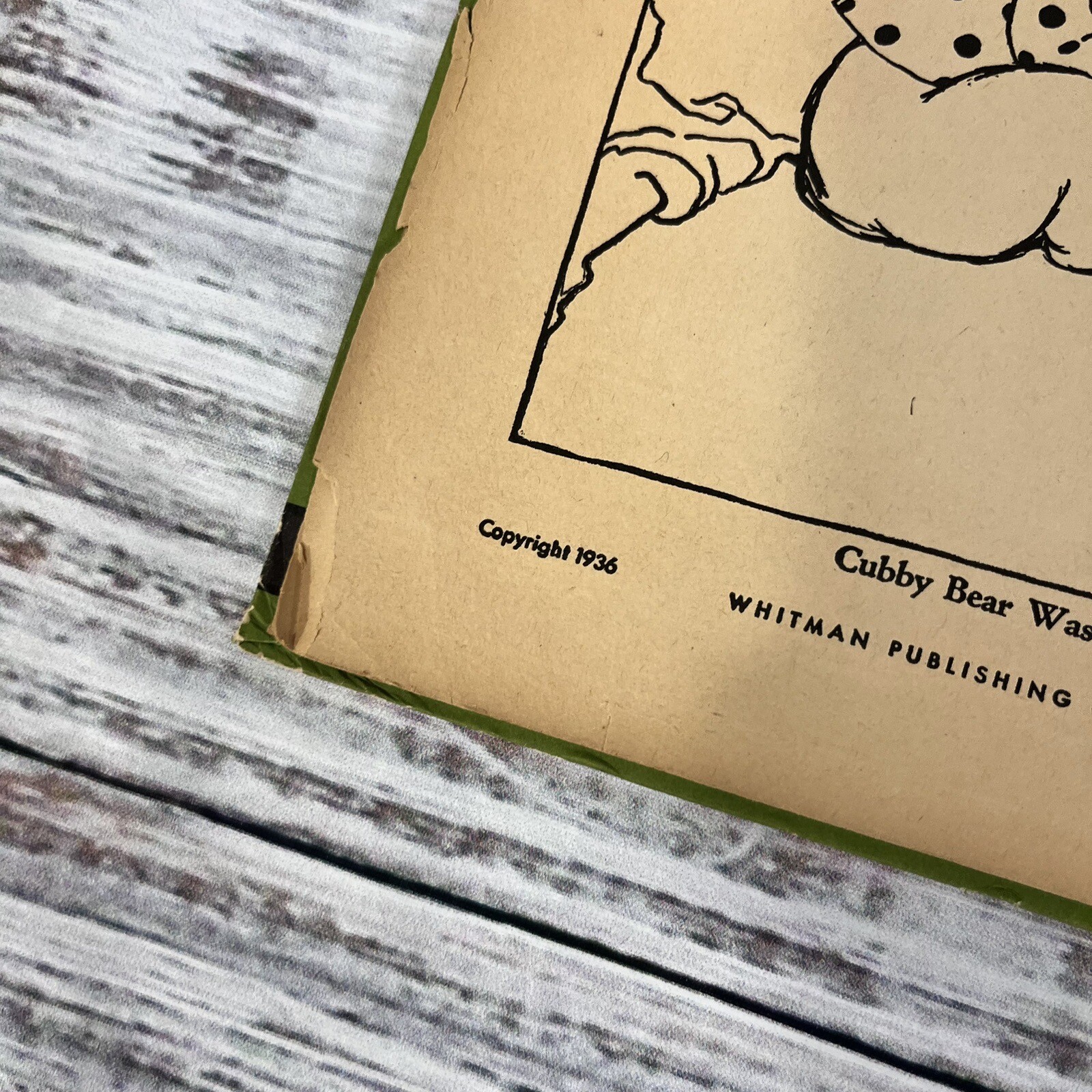 Vintage Cubby Bear Children’s Book A Stand Out Whitman Publishing