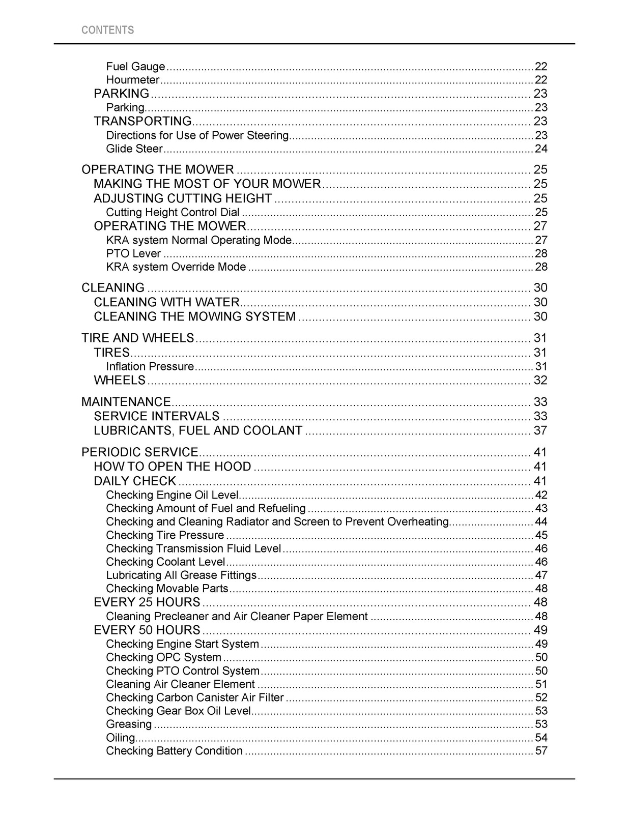 KUBOTA GR2020G GR2120 GR2120AU Operators Manual 2020 – BOUND – COVERS – FOLDOUTS