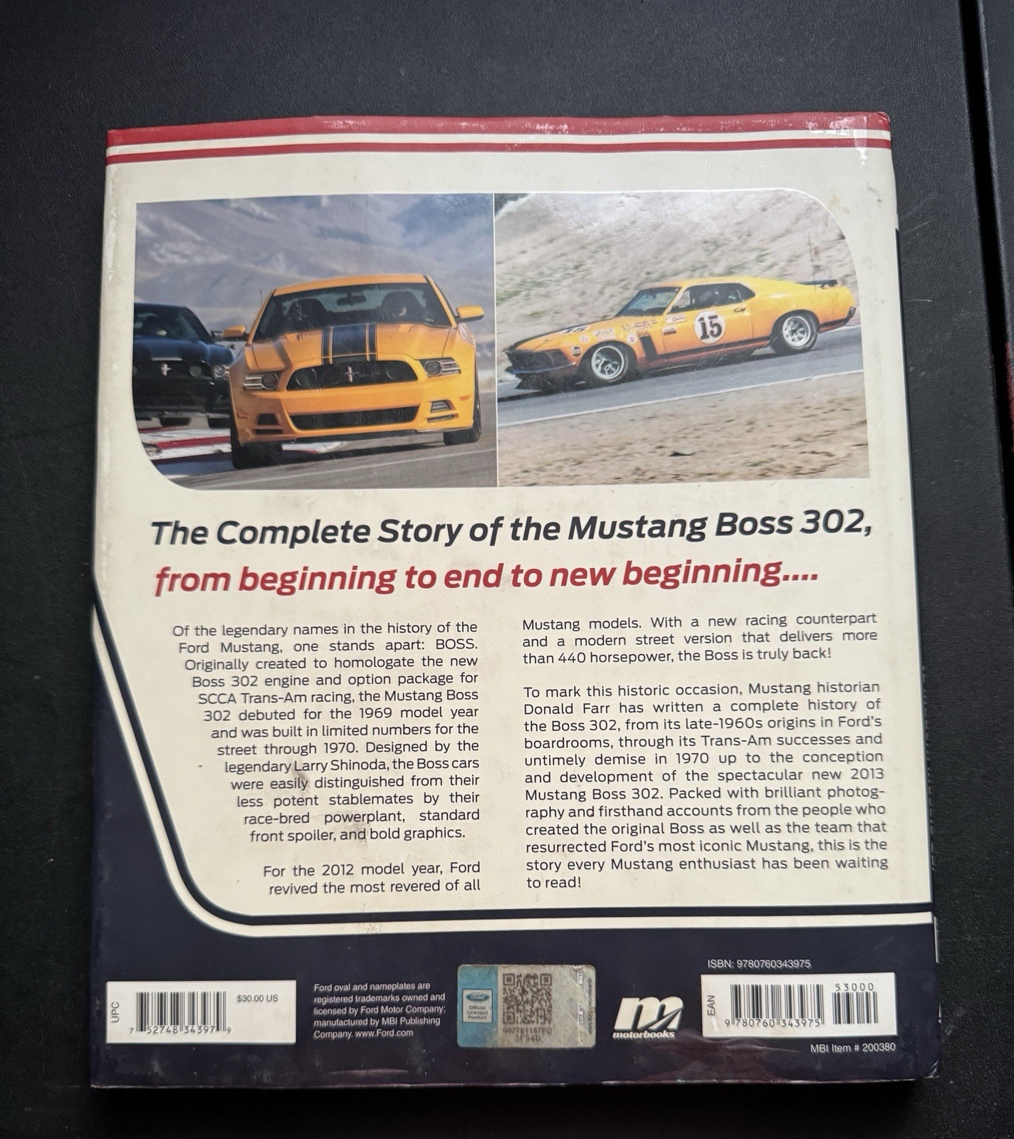 Mustang Boss 302: From Racing Legend to Modern Muscle Car Donald Farr Revised Ed