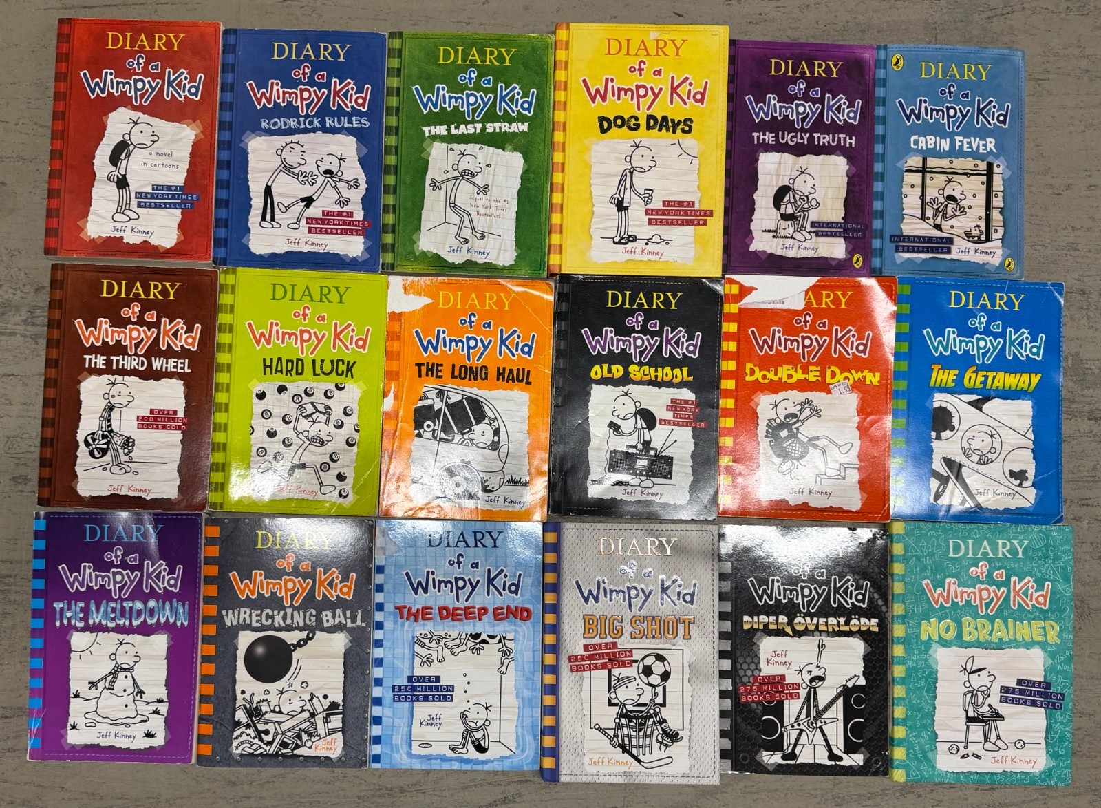 Diary of a Wimpy Kid Series, Vol 1-18, 18 Books Collection Hardcover Set, by…