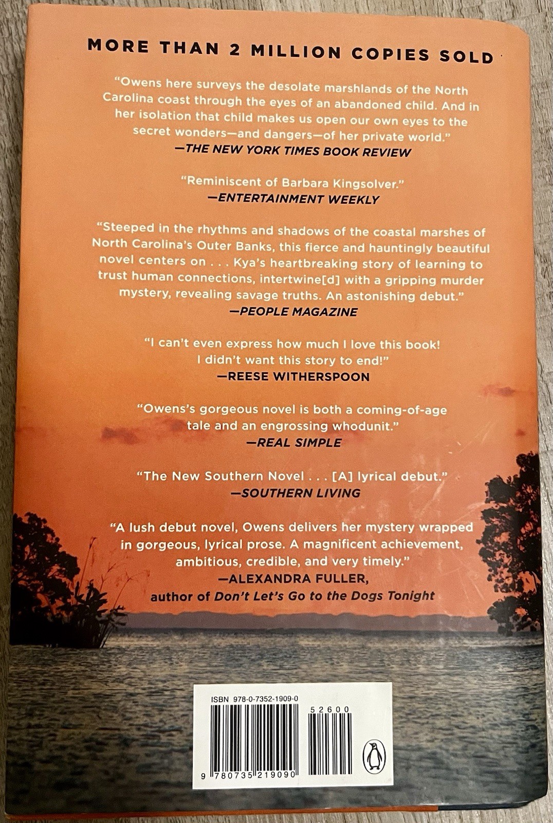 Good Where the Crawdads Sing Hardcover Dust Jacket Owens Delia Reeses Book Club