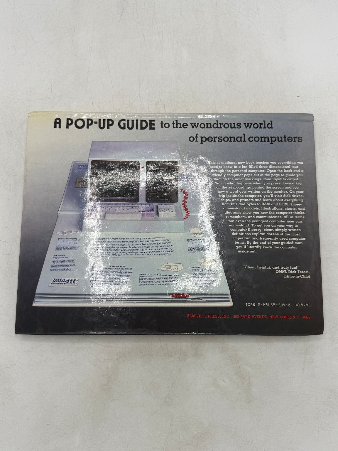 Inside the Personal Computer Sharon Gallagher 1984 First Edition Pop-Up Guide