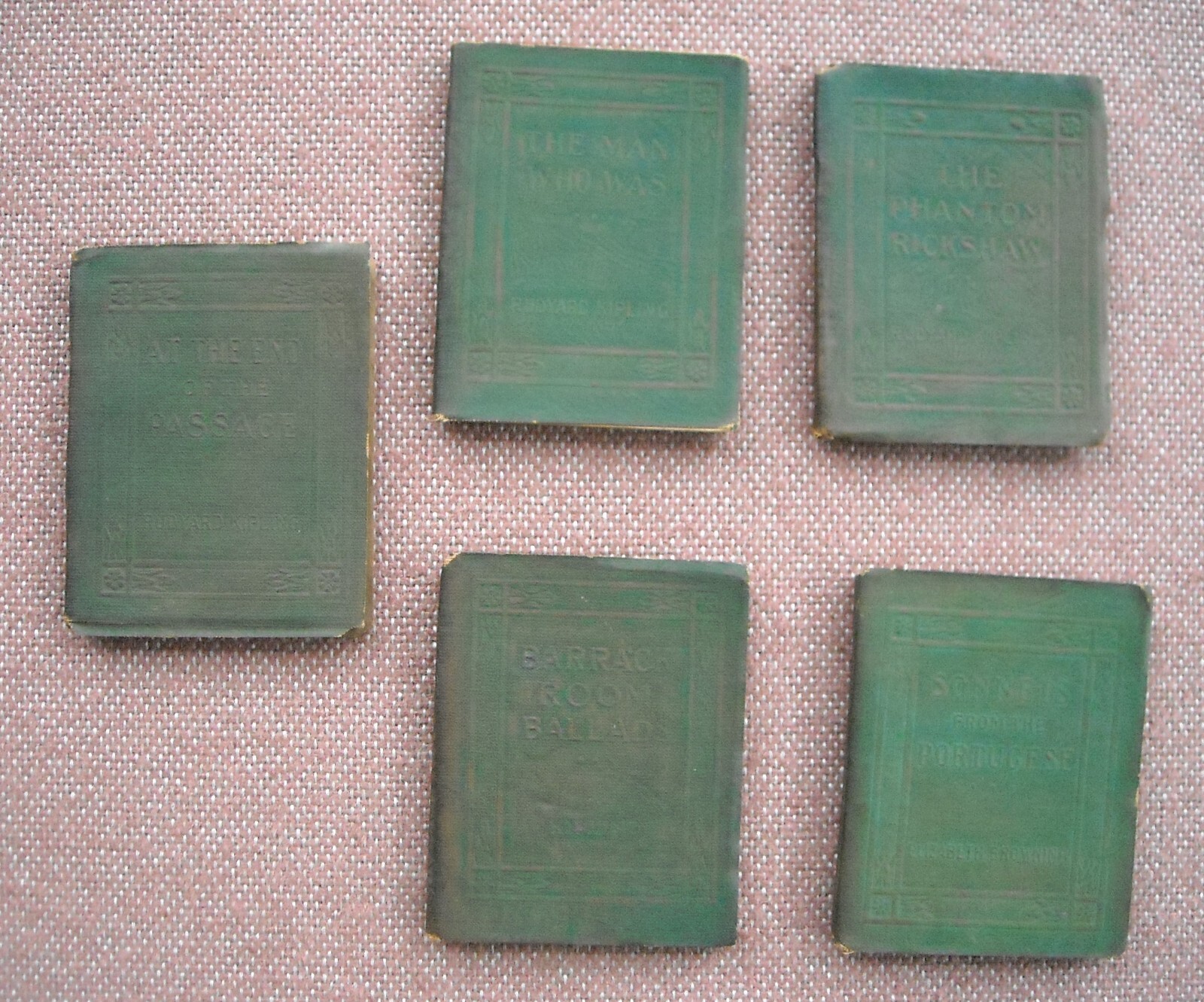 5 – Little Leather Library Books ~ KIPLING (4 Books see description), E Browning