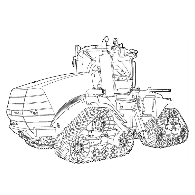Art of the Tractor Coloring Book with 80 pages.