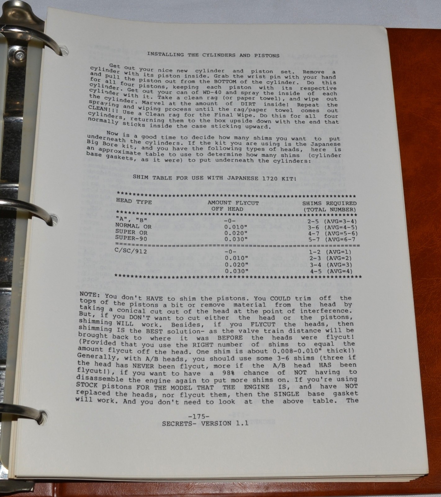 Harry Pellow SECRETS OF THE INNER CIRCLE Porsche 356/912 Engine Guide Manual 1.1