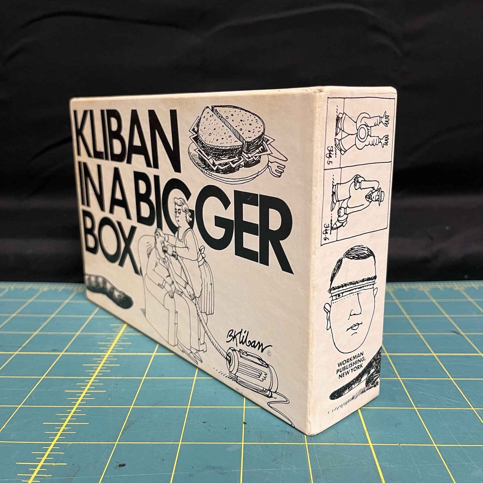 KLIBAN IN A BIGGER BOX 4 Book Set Softcover First Print 1970’s Humor Cartooning
