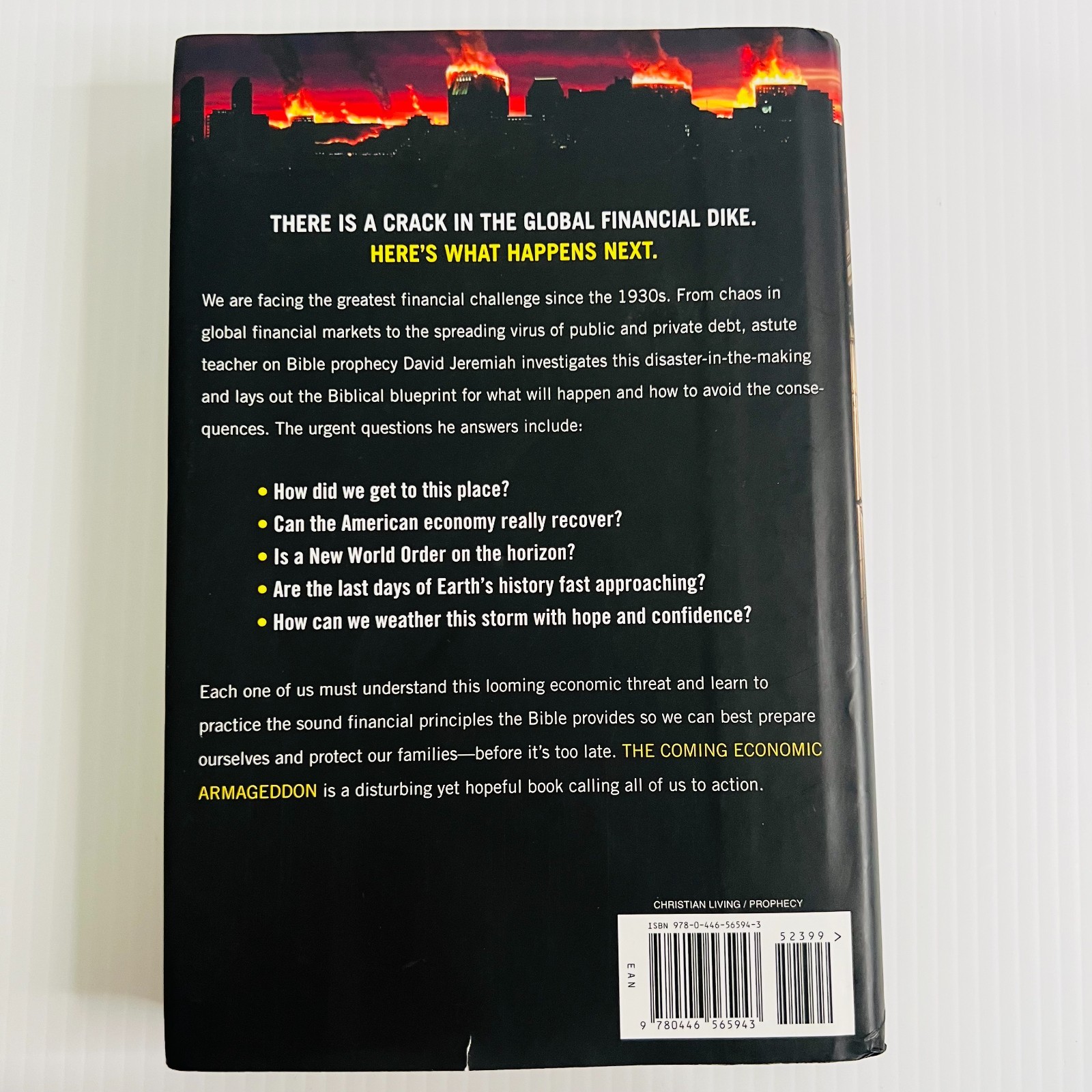 The Coming Economic Armageddon David Jeremiah Hardcover Bible Prophecy Economy