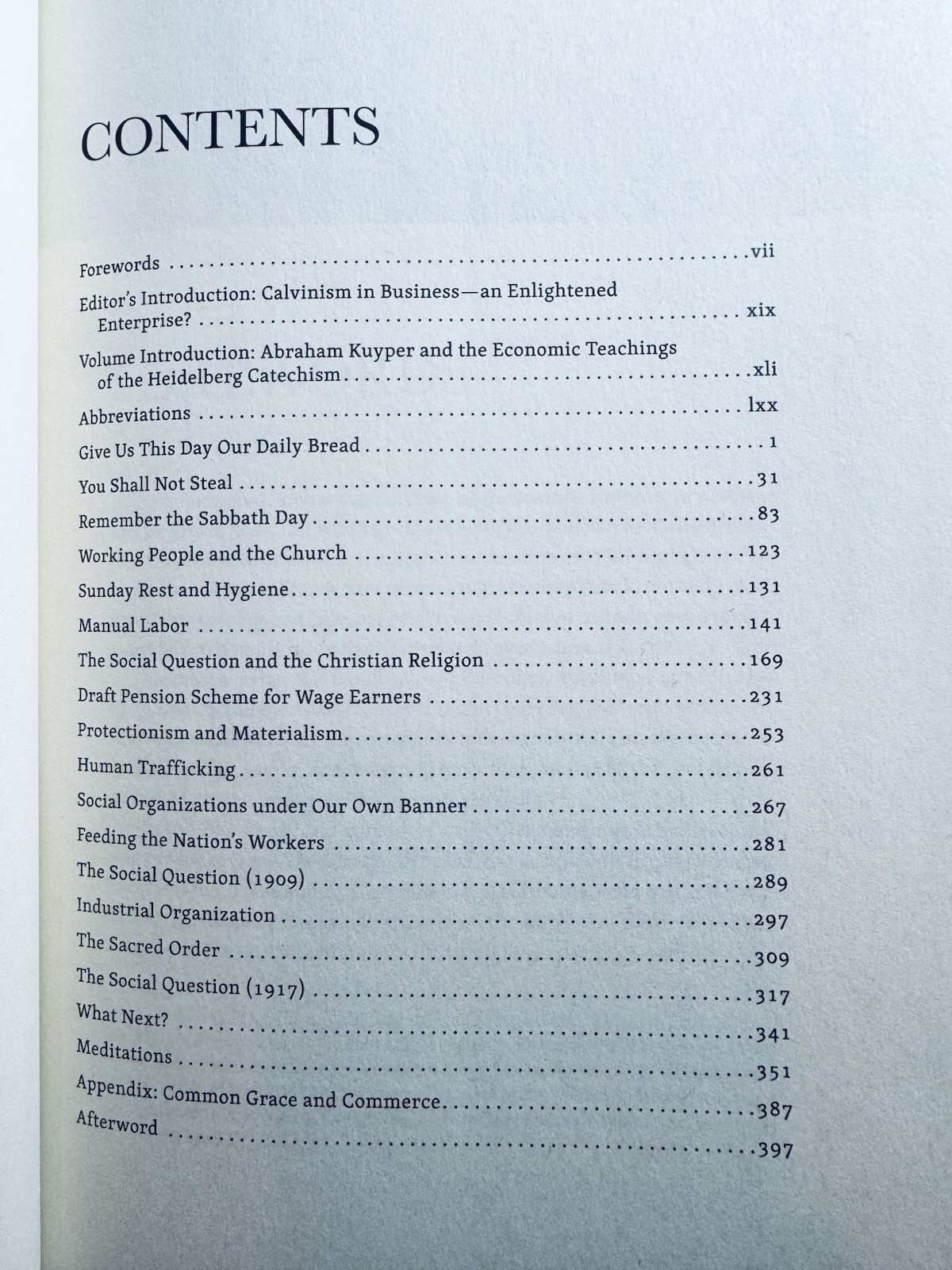 Abraham Kuyper On Business & Economics Hardcover 2021