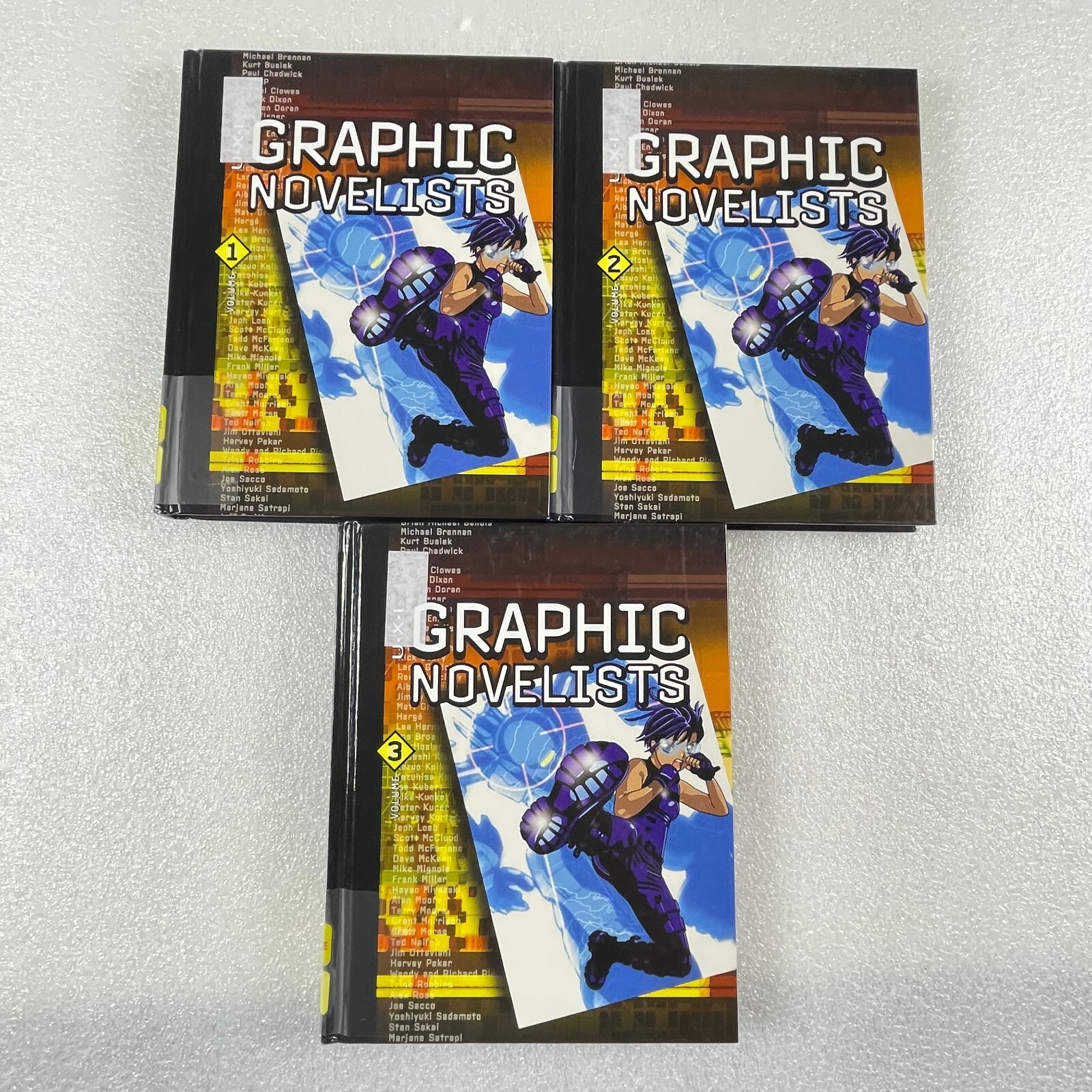 3 vol. U•X•L Graphic Novelists 2007 Will Eisner Neil Gaiman Alan Moore Alex Ross