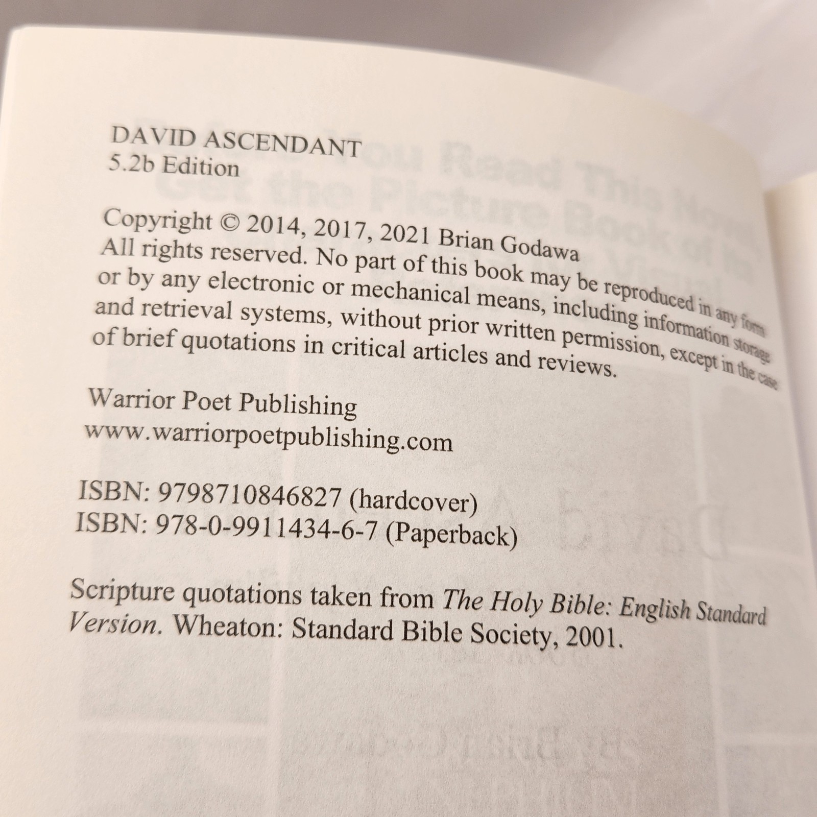 David Ascendant Chronicles of the Nephilim Book Seven Godawa, Brian