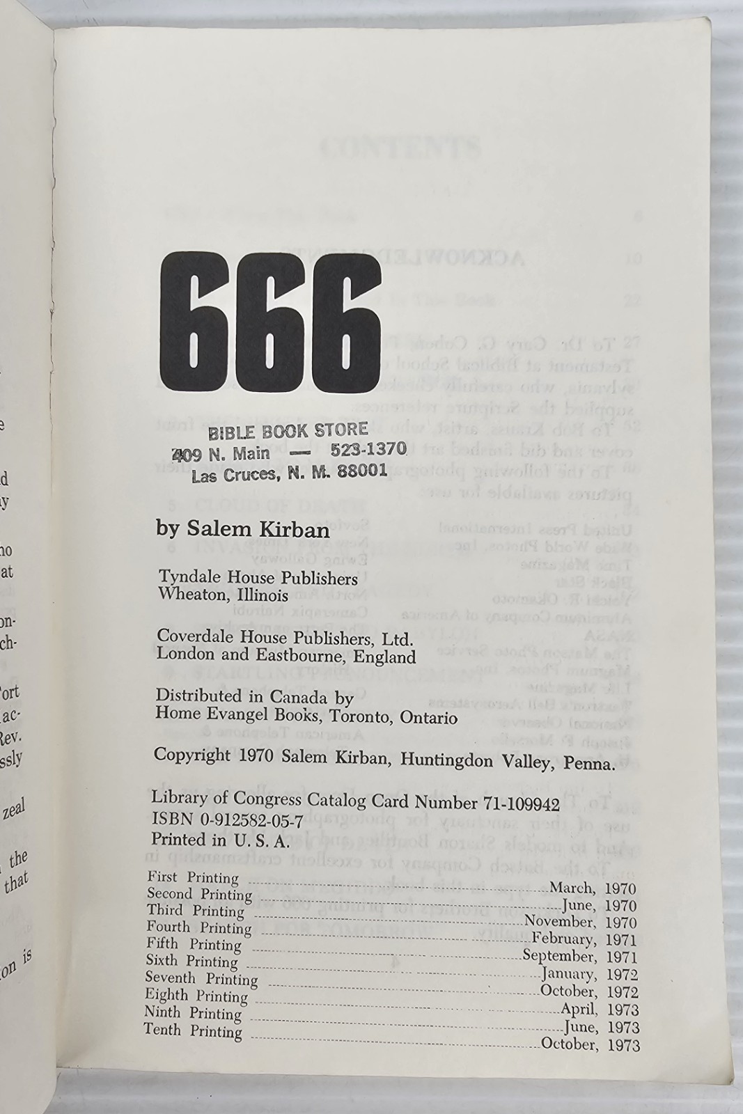 Salem Kirban 666, Guide To Survival, 5 Book Lot