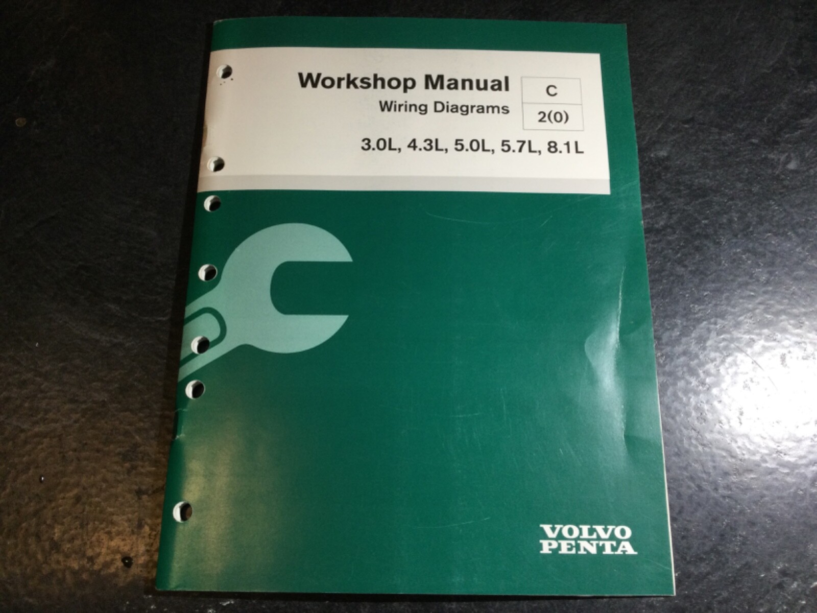 Volvo Penta 3.0L 4.3L, 5.0L, 5.7L, 8.1L Wiring Diagrams Workshop Manual L4 V6 V8