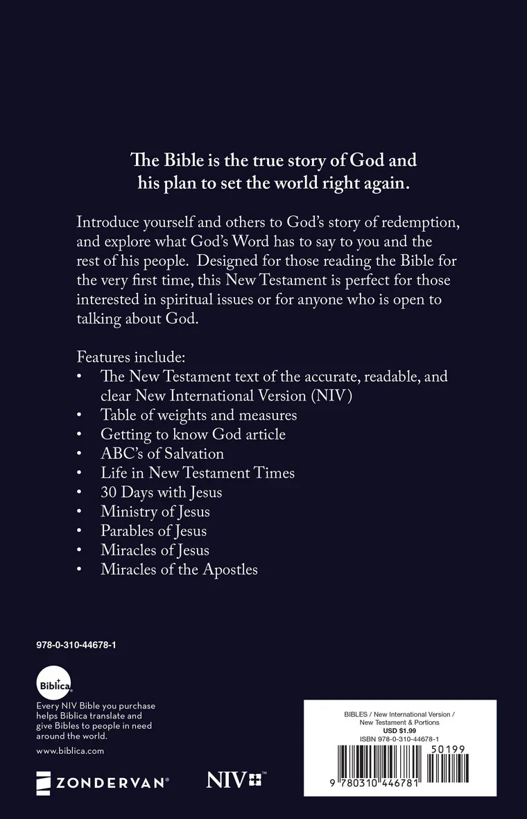 NIV New Testament Outreach Bible Paperback Bulk Multi-Packs Choose Cover